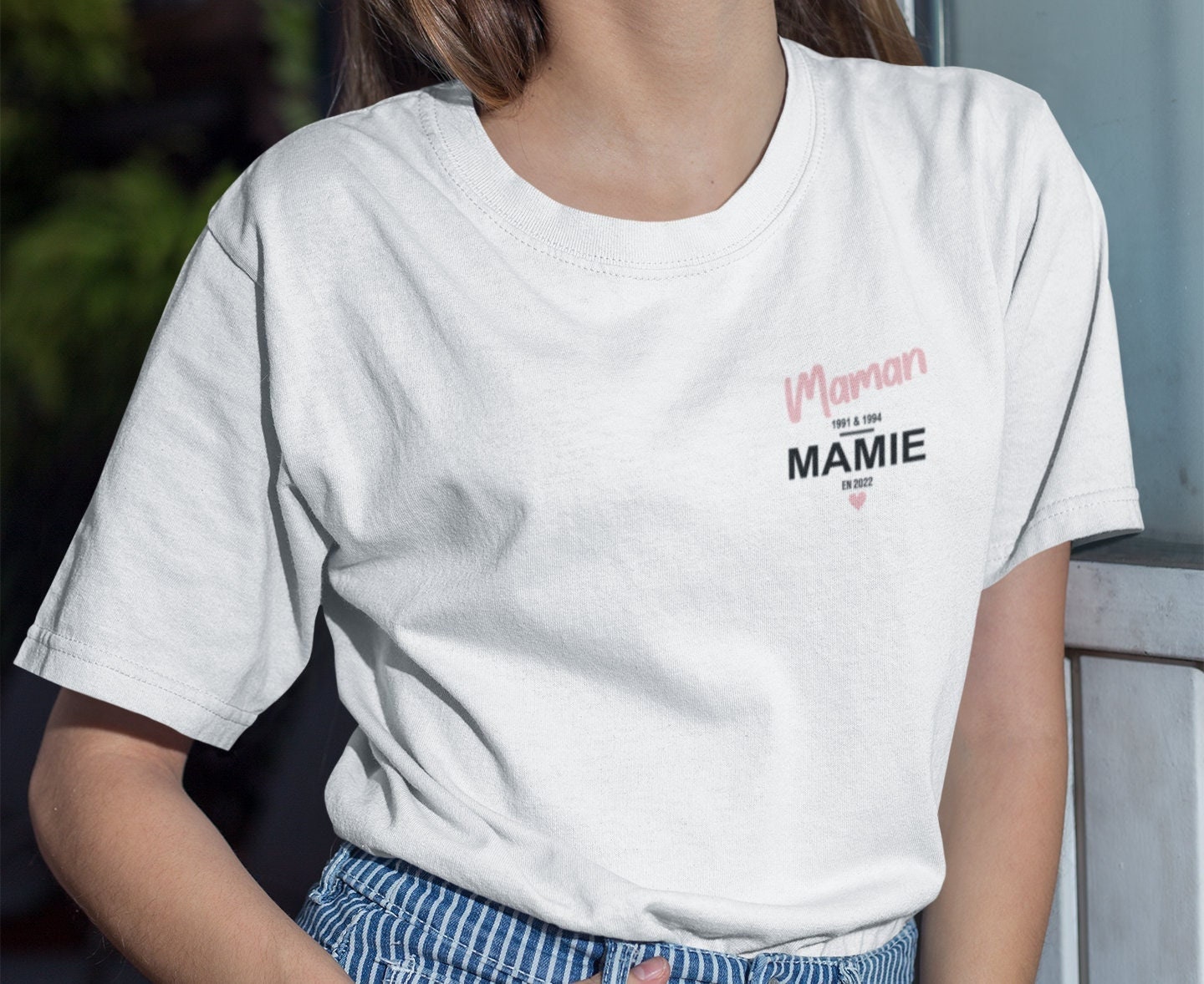 T-shirt à personnaliser Maman Mamie