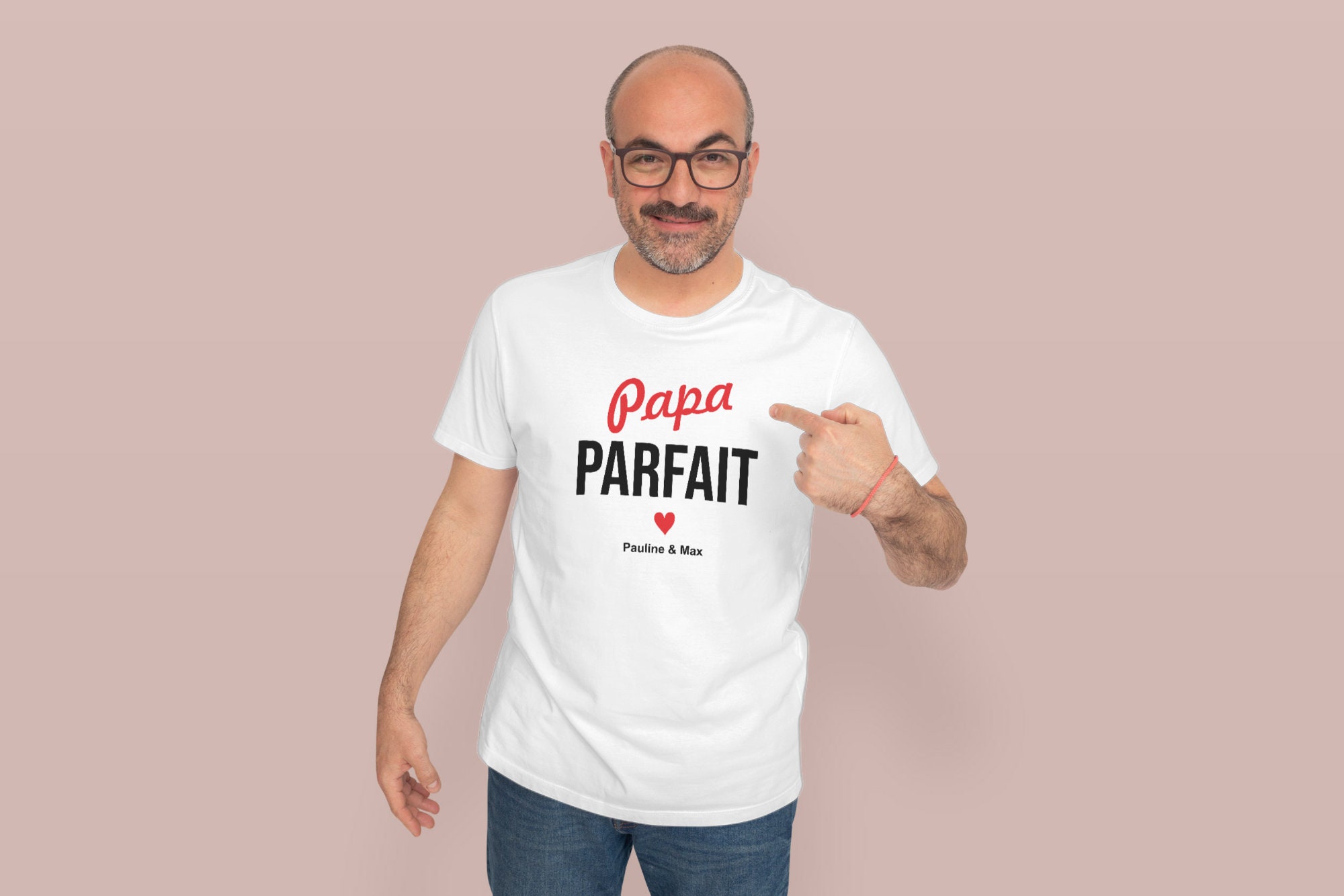 T-shirt à personnaliser PAPA parfait — cadeau fete des pere