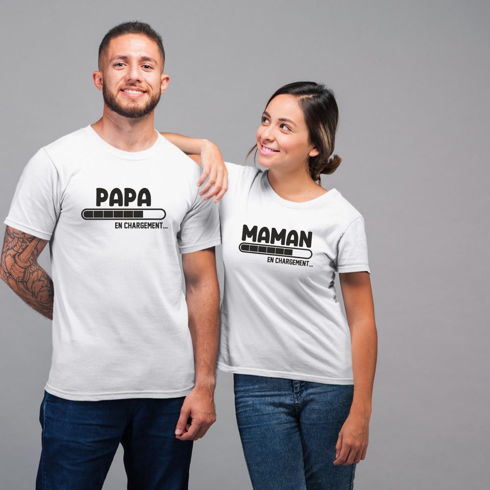 T-shirt Blanc annonce grossesse