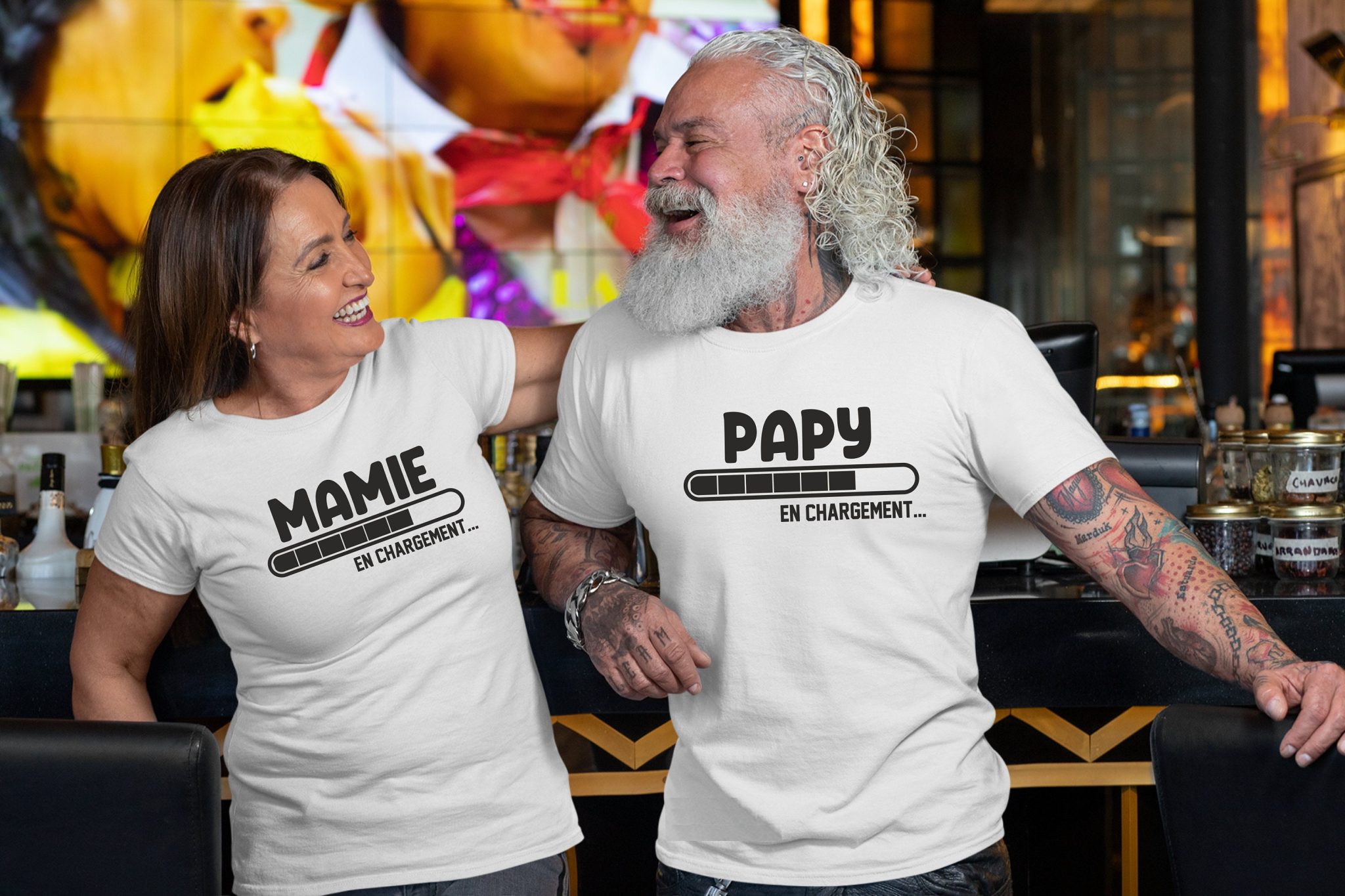 T-shirt Blanc annonce grossesse