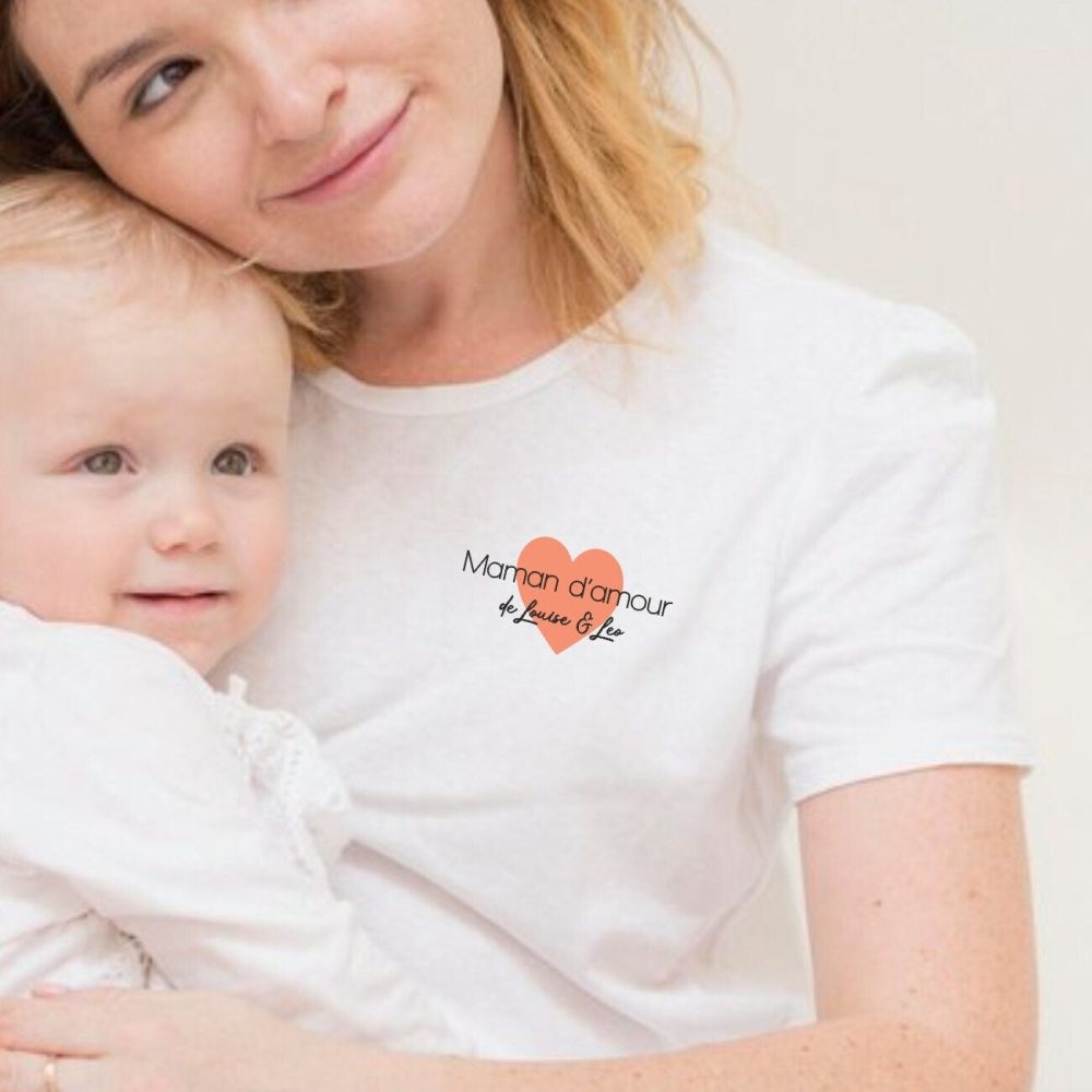T-shirt cadeau maman d'amour, Anniversaire maman