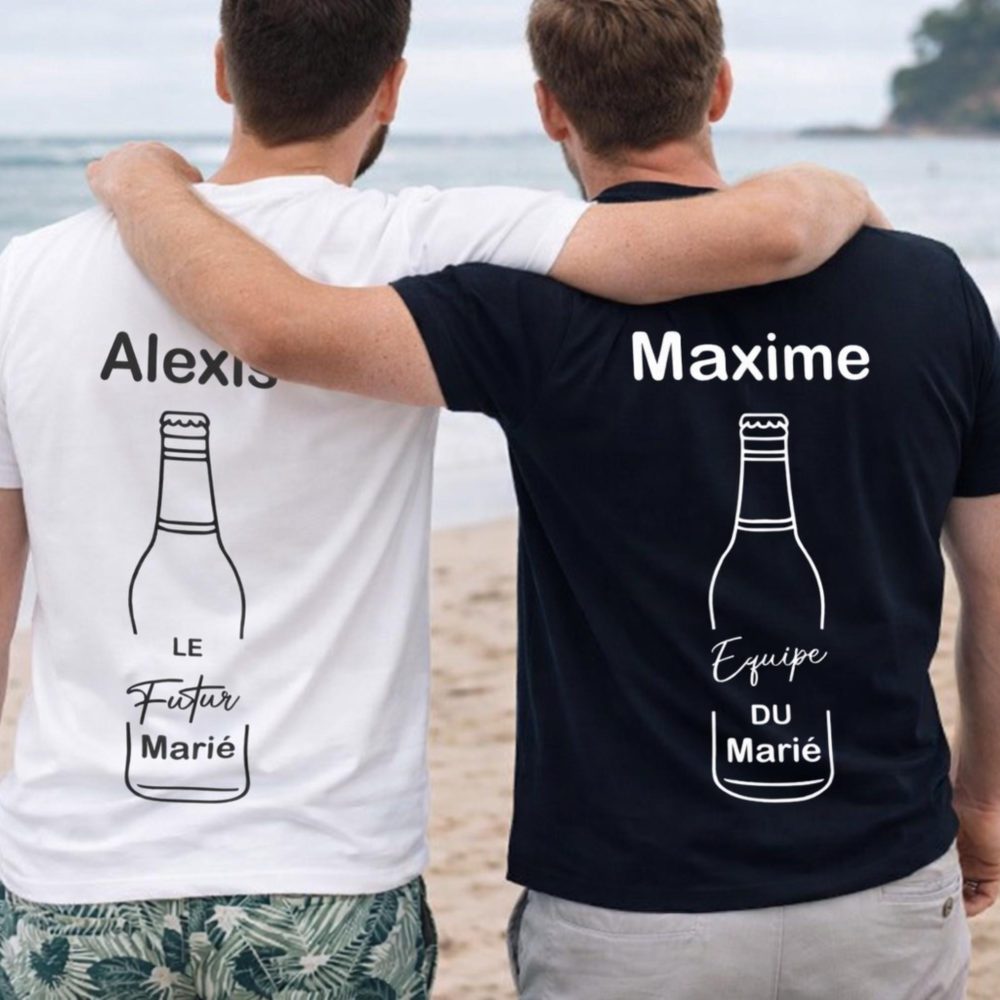 T-shirt EVG Homme Personnalisé - Bouteille de Bière 2