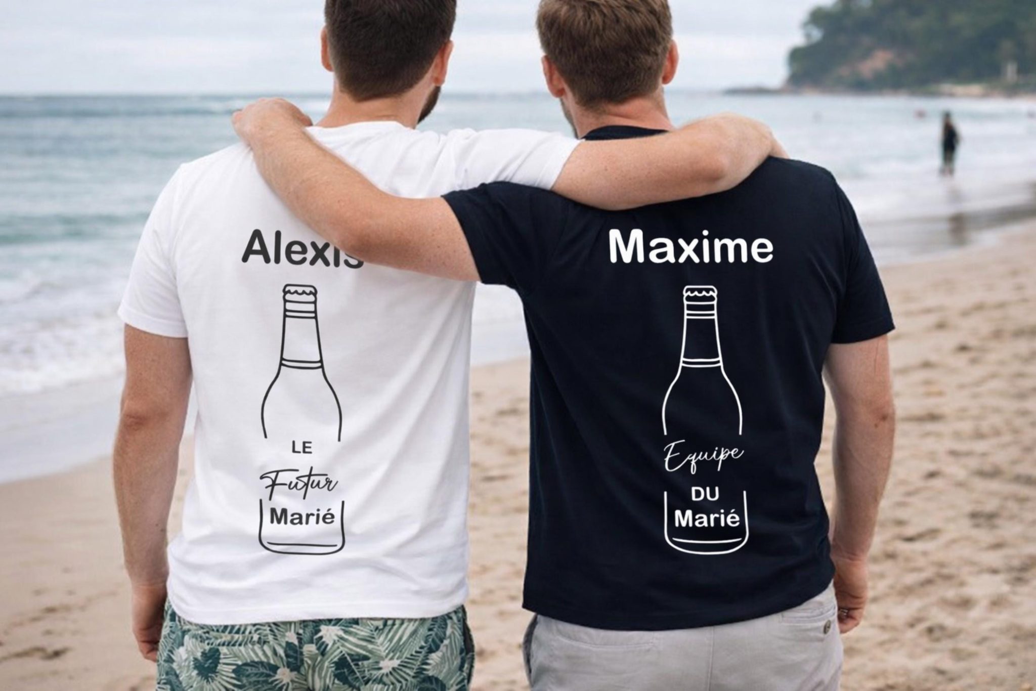 T-shirt EVG Homme Personnalisé - Bouteille de Bière 2