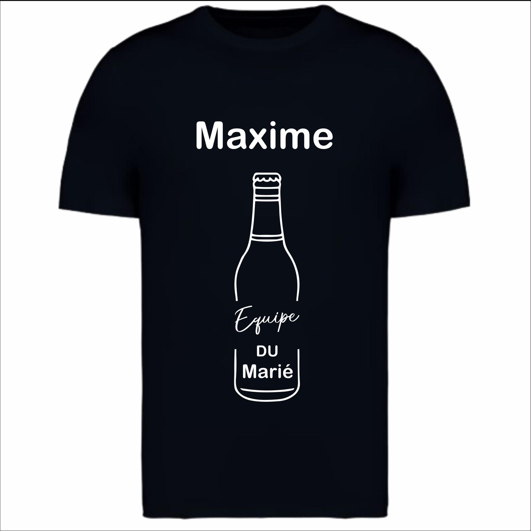 T-shirt EVG Homme Personnalisé - Bouteille de Bière 2 — futur marié