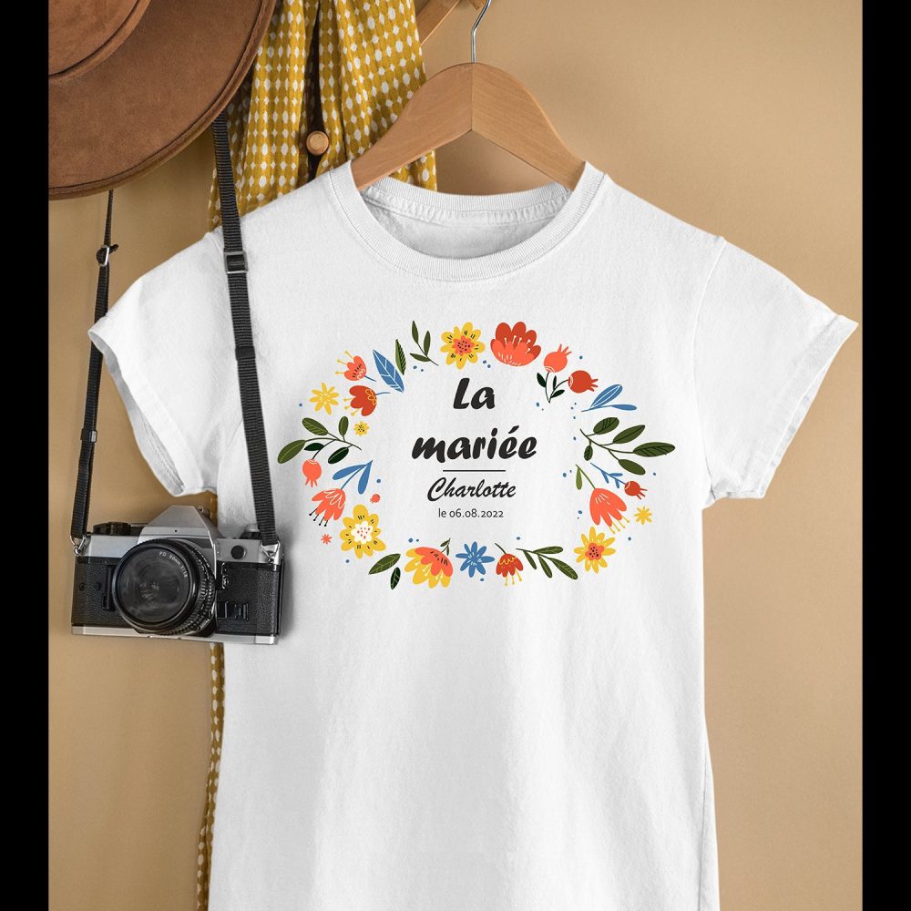 T-shirt EVJF à personnaliser  La mariée