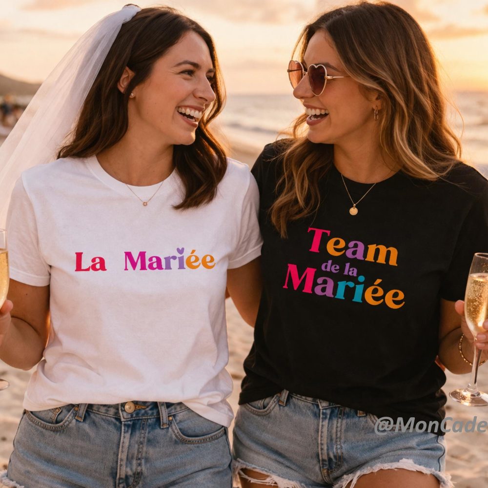 T-shirt EVJF femme personnalisé