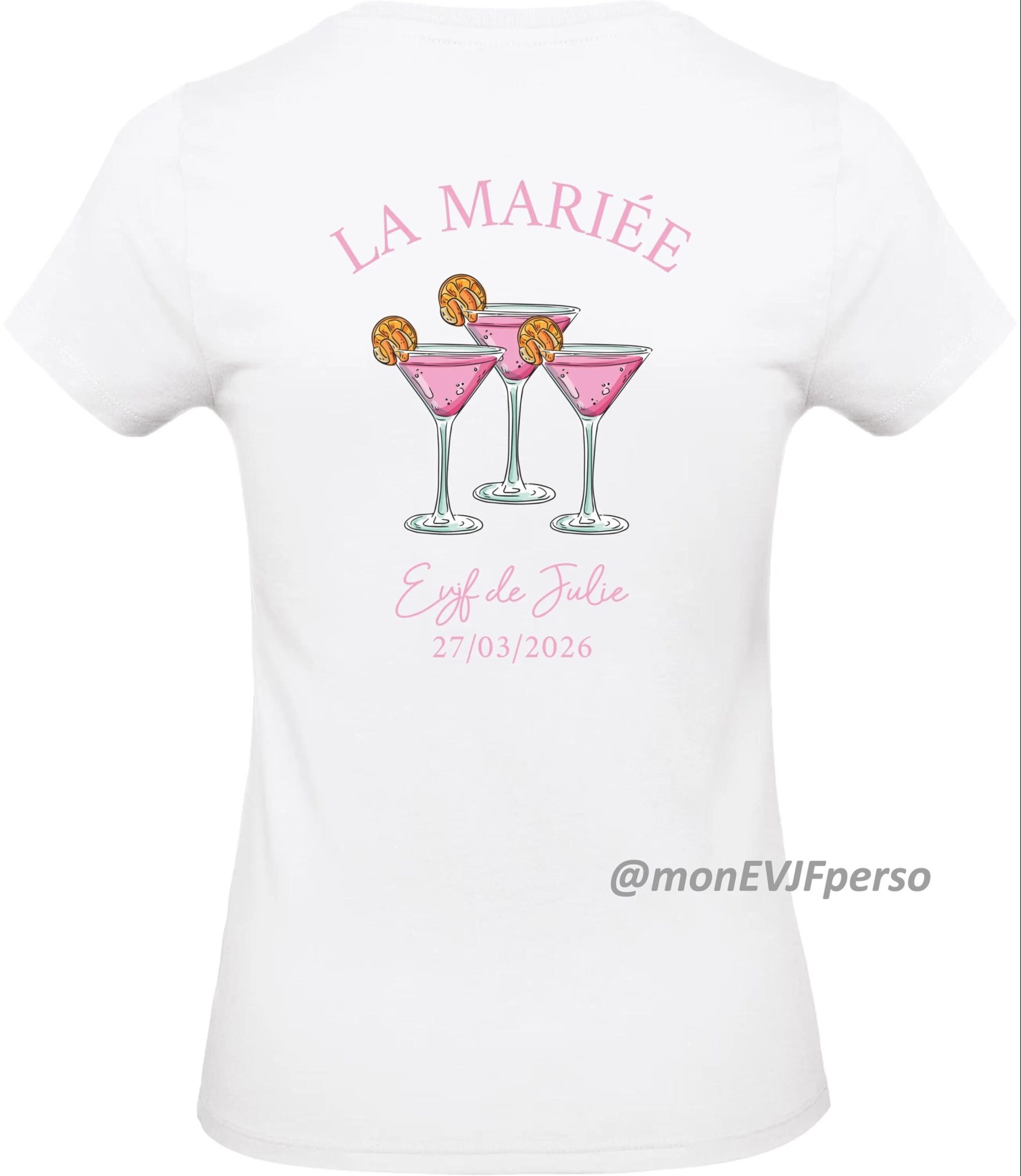 T-shirt EVJF mariée idée organisation EVJF — T shirt bride