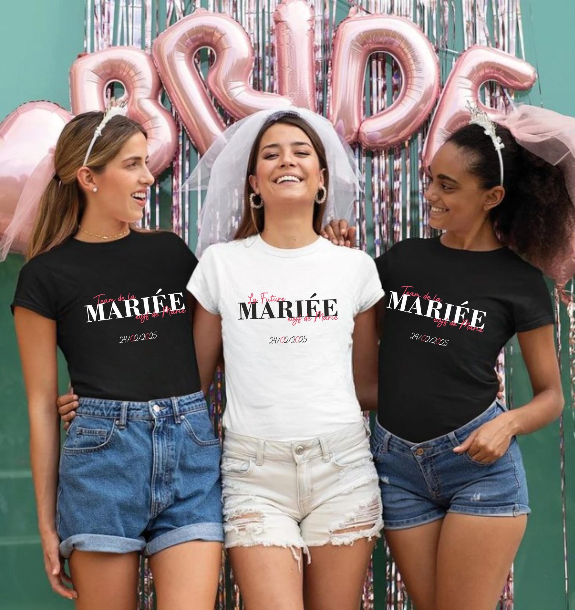 T-shirt EVJF personnalisés future mariée