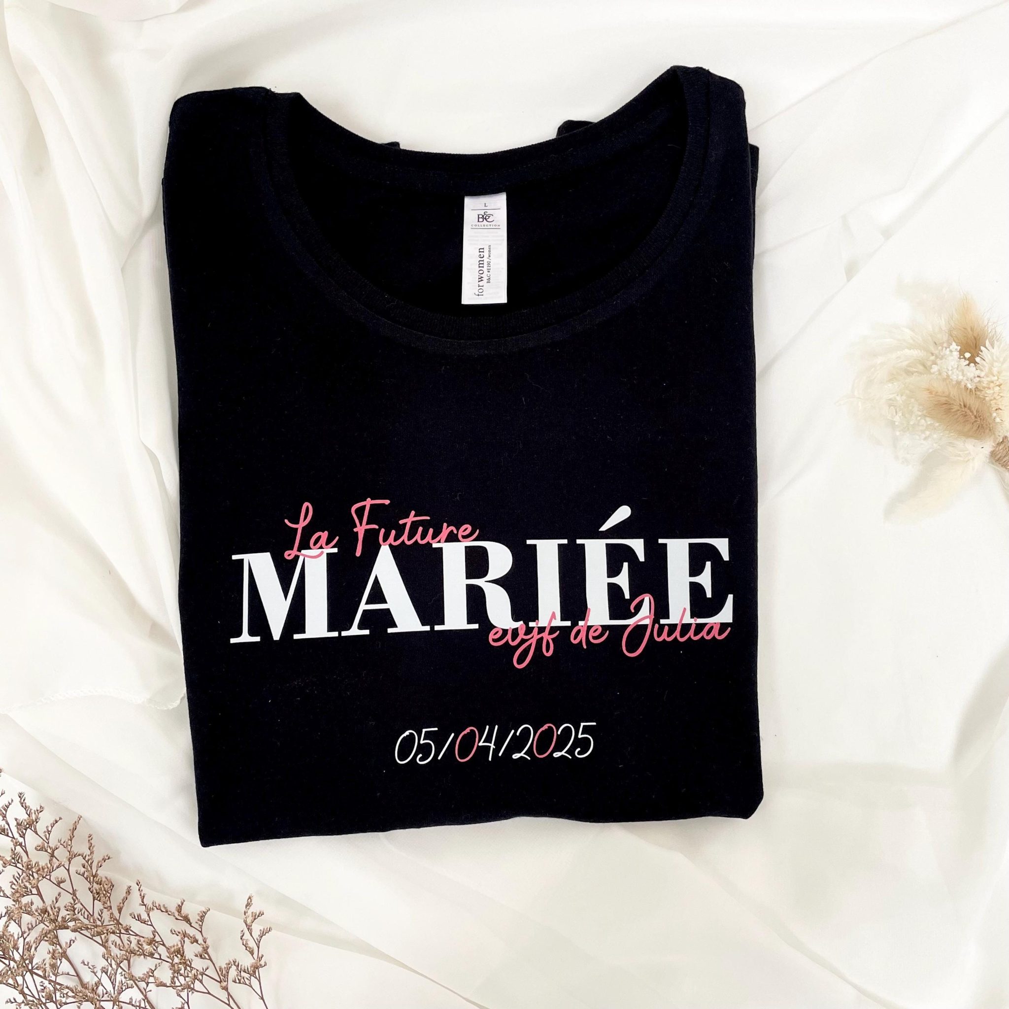 T-shirt EVJF personnalisés future mariée — bride