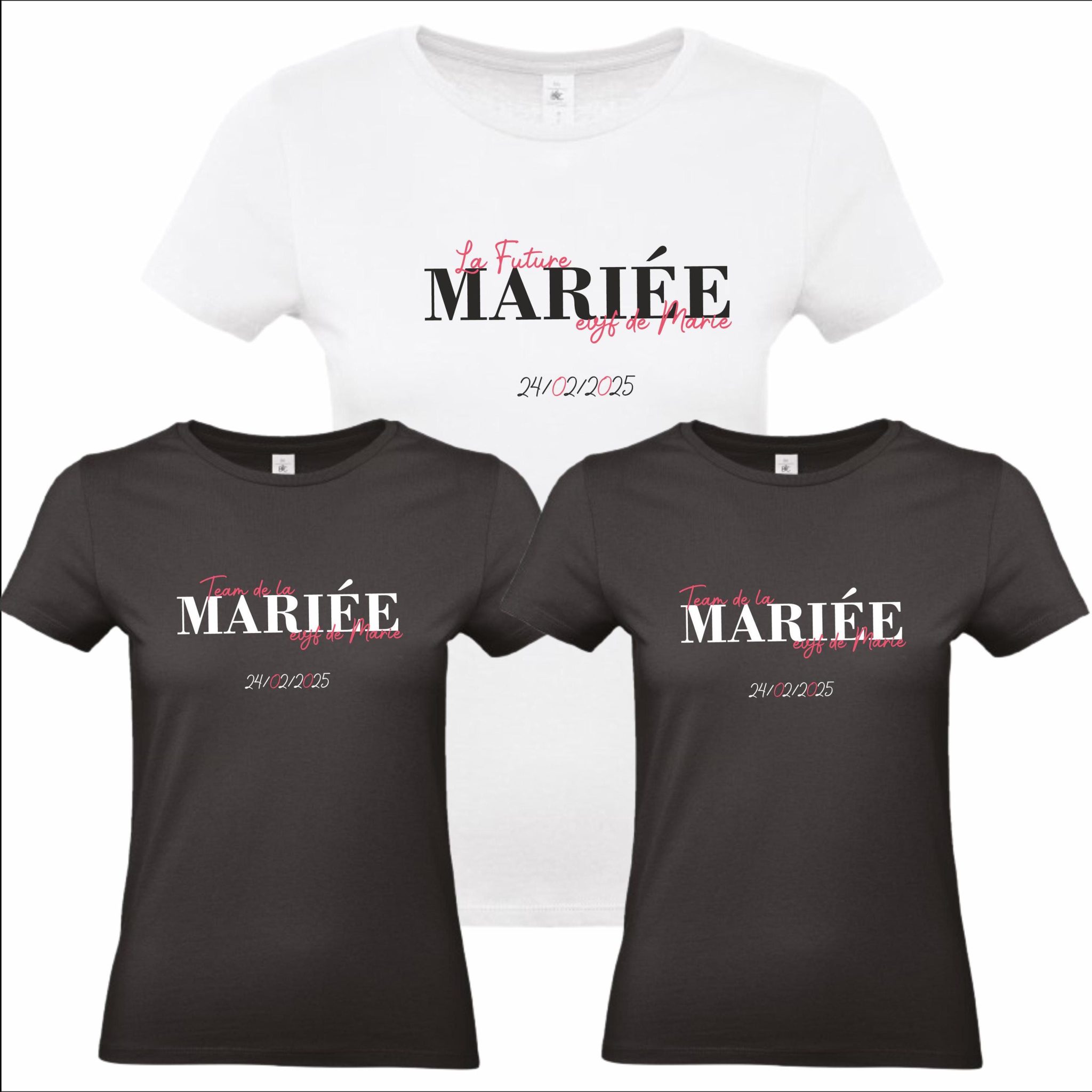 T-shirt EVJF personnalisés future mariée — Cadeau evjf