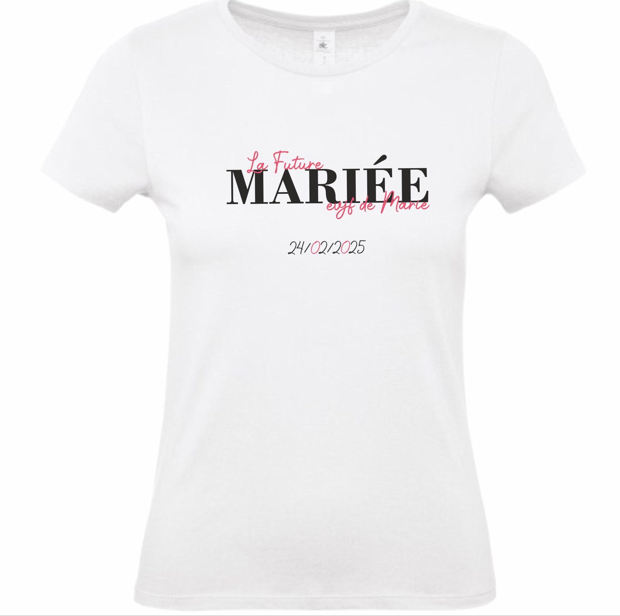 T-shirt EVJF personnalisés future mariée — Cadeau témoin