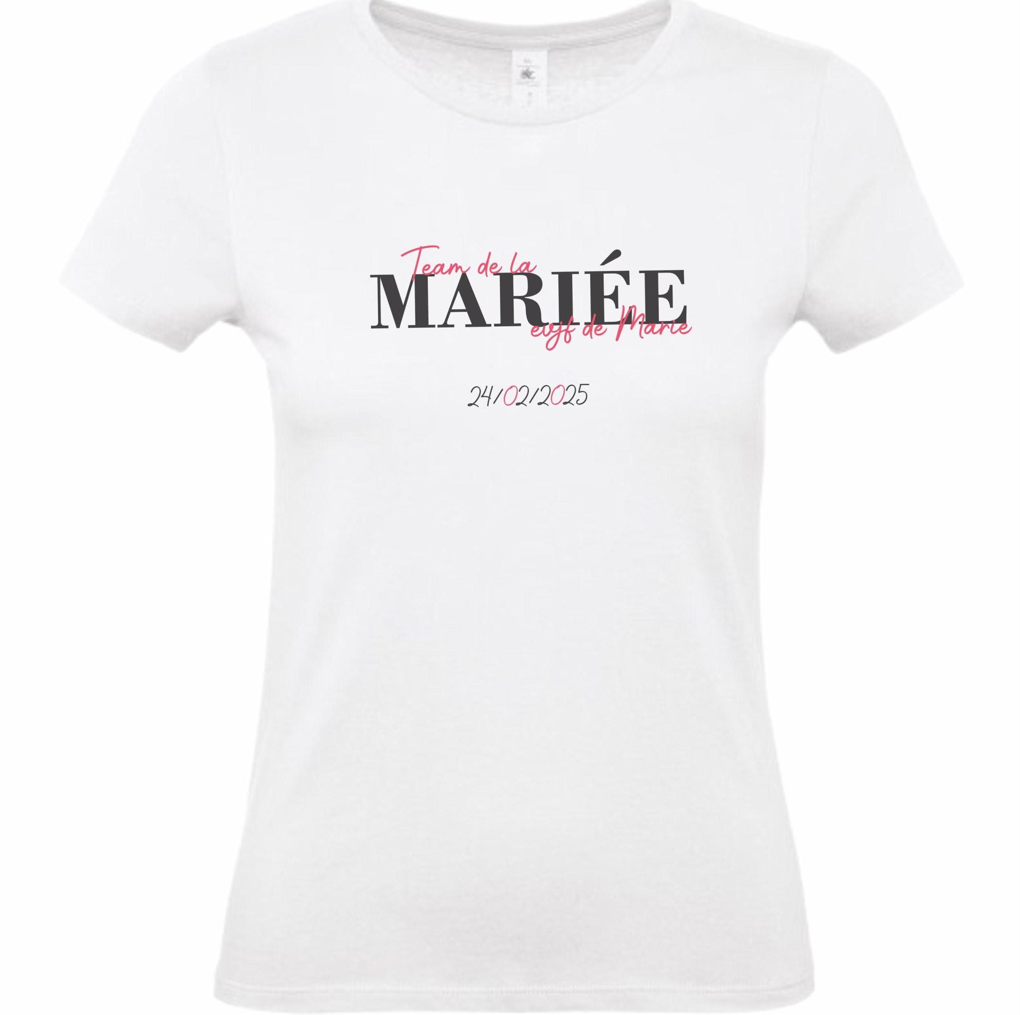 T-shirt EVJF personnalisés future mariée — Organisation EVJF
