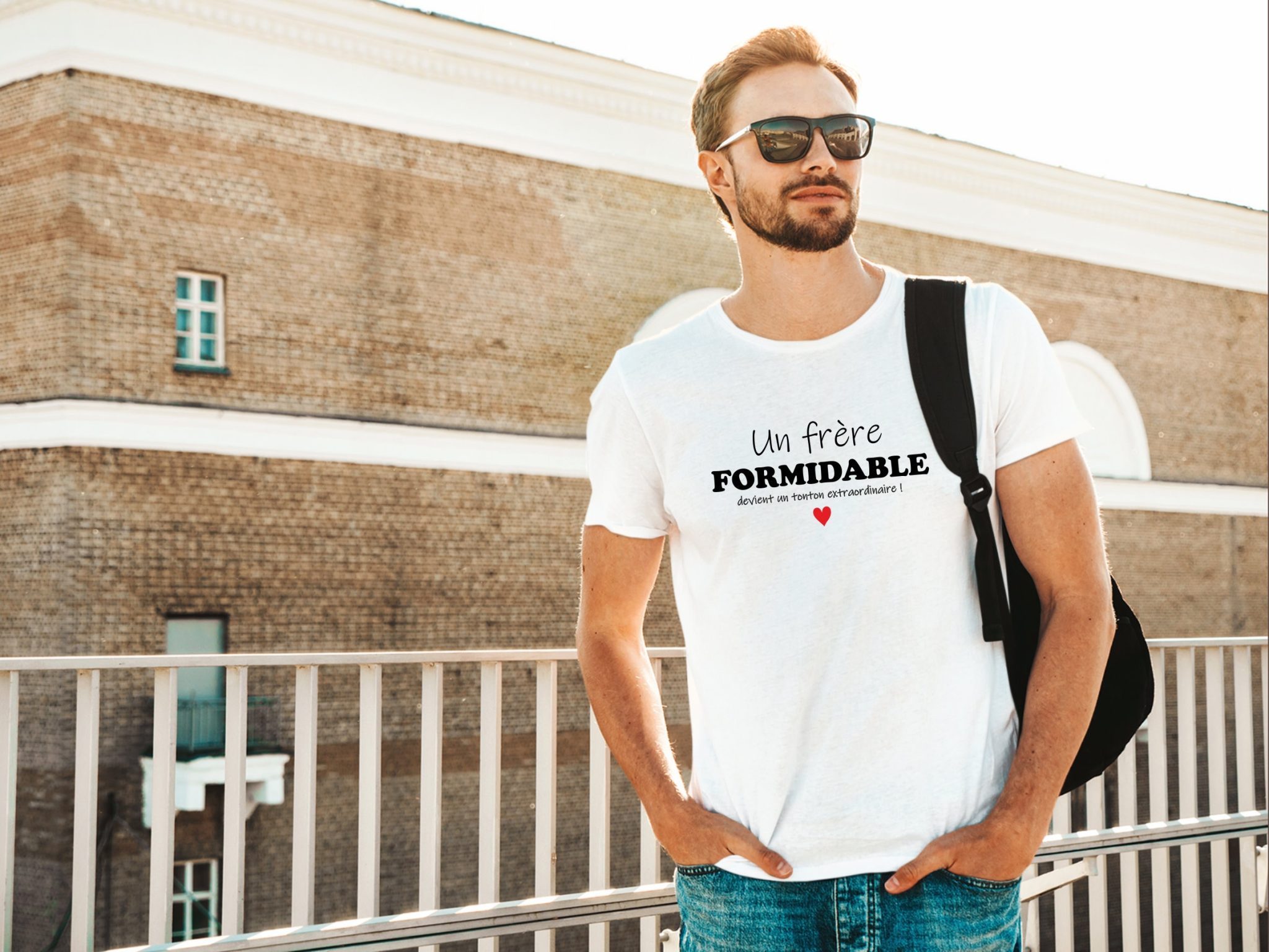 T-shirt futur tonton — Annonce frère tonton