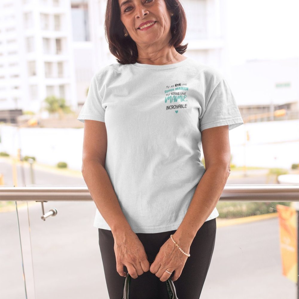 T-shirt Maman Mamie annonce grossesse enceinte
