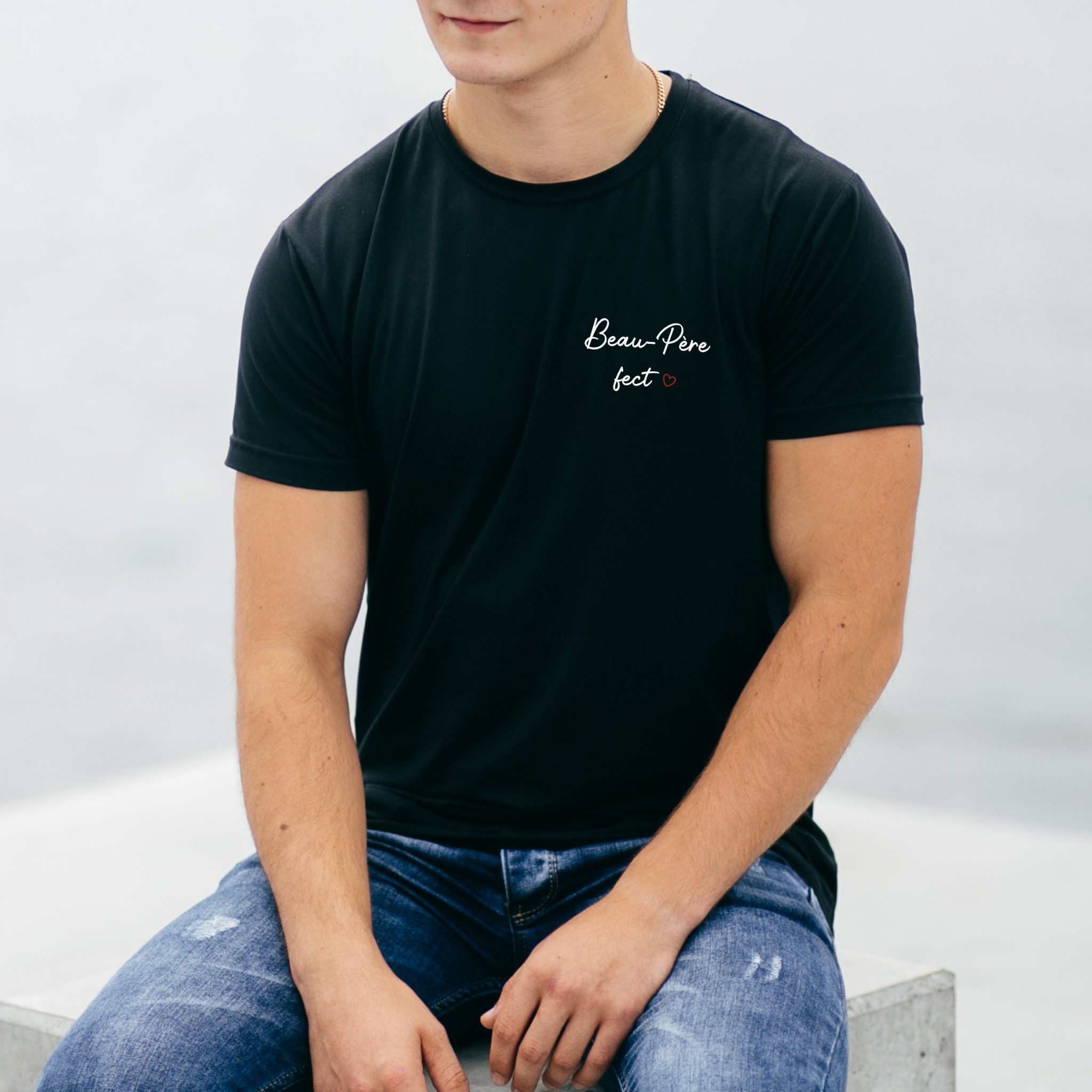 T-shirt personnalisé beau père fect — Anniversaire tshirt père