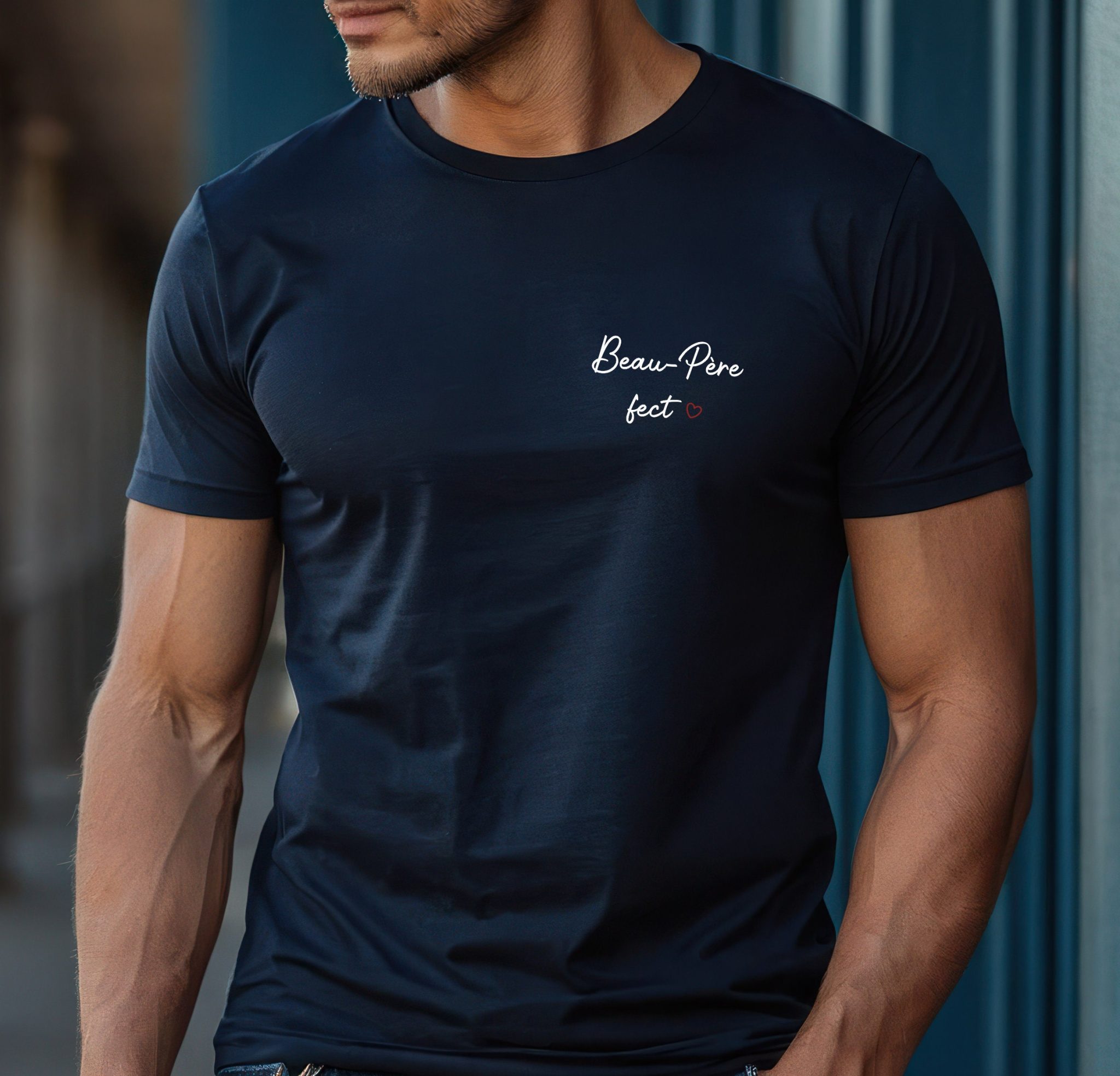 T-shirt personnalisé beau père fect — cadeau beau papa