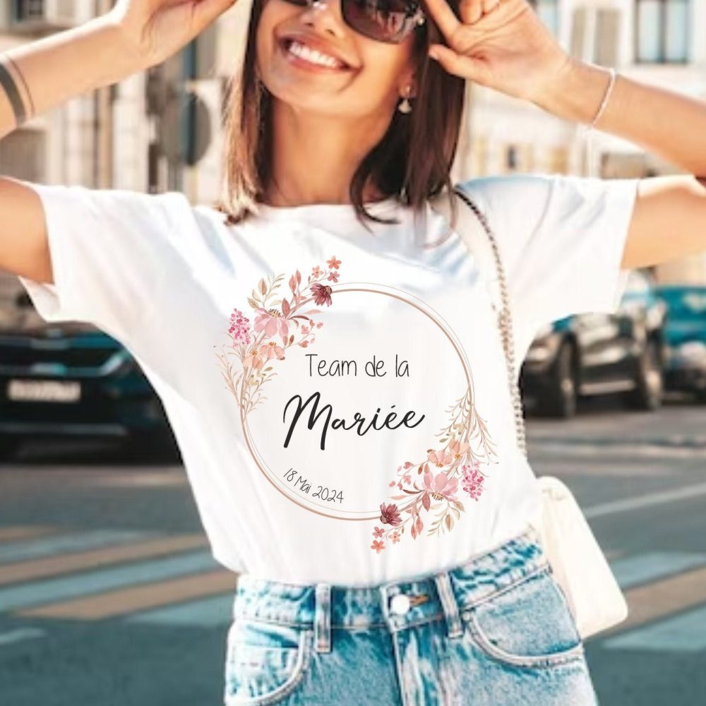 T-shirt personnalisé EVJF cadeau T-shirt