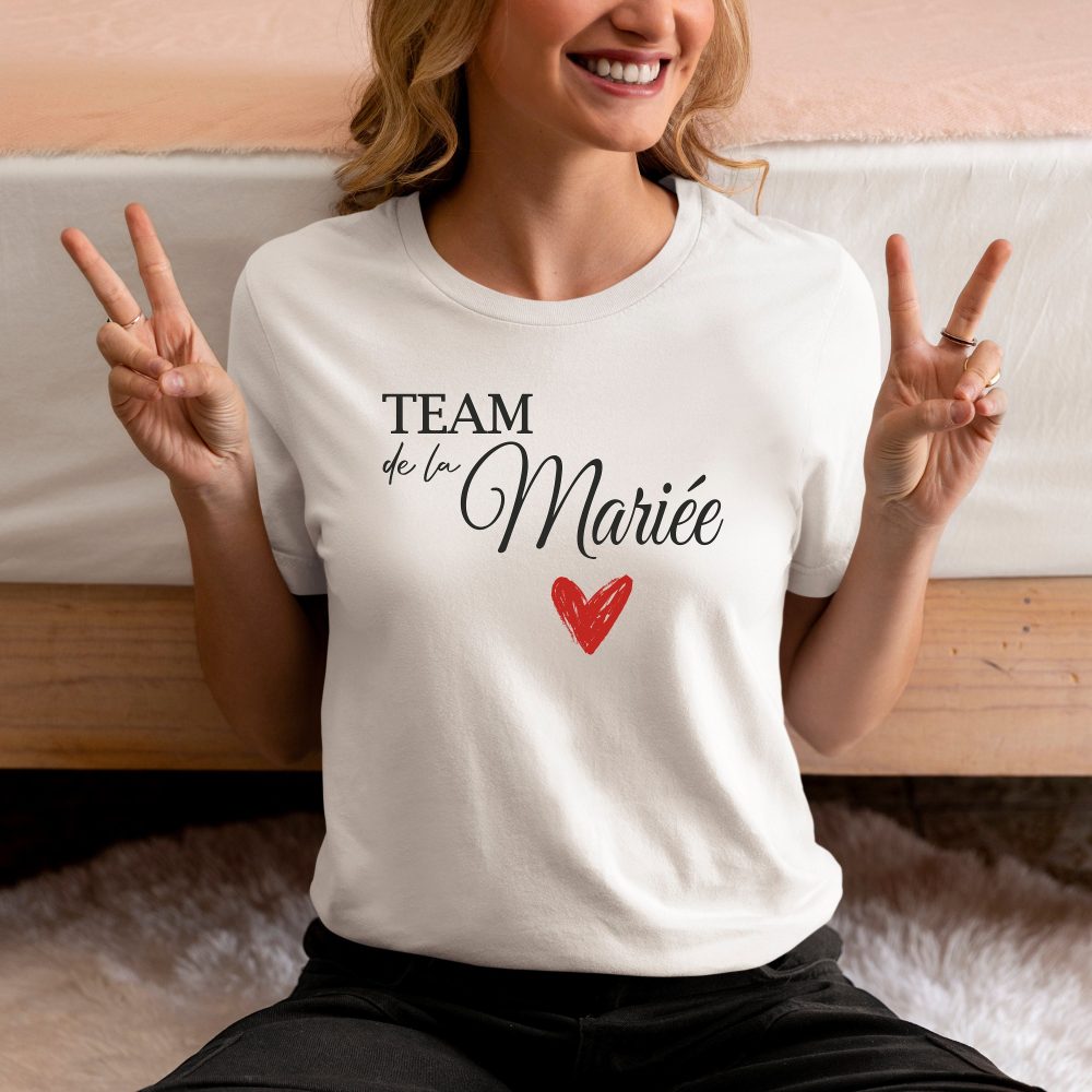 T shirt personnalisé EVJF tshirt team