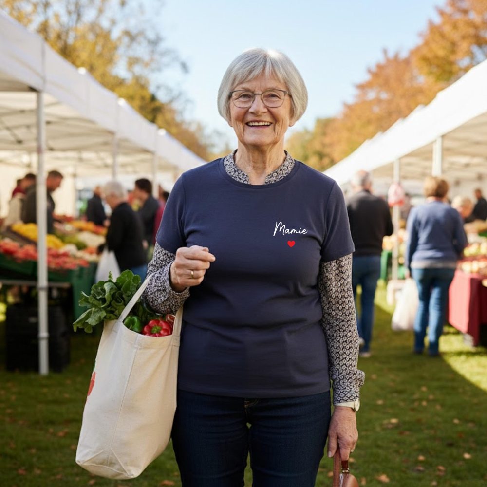 T-shirt personnalisé Mamie - Fête des grands Mères