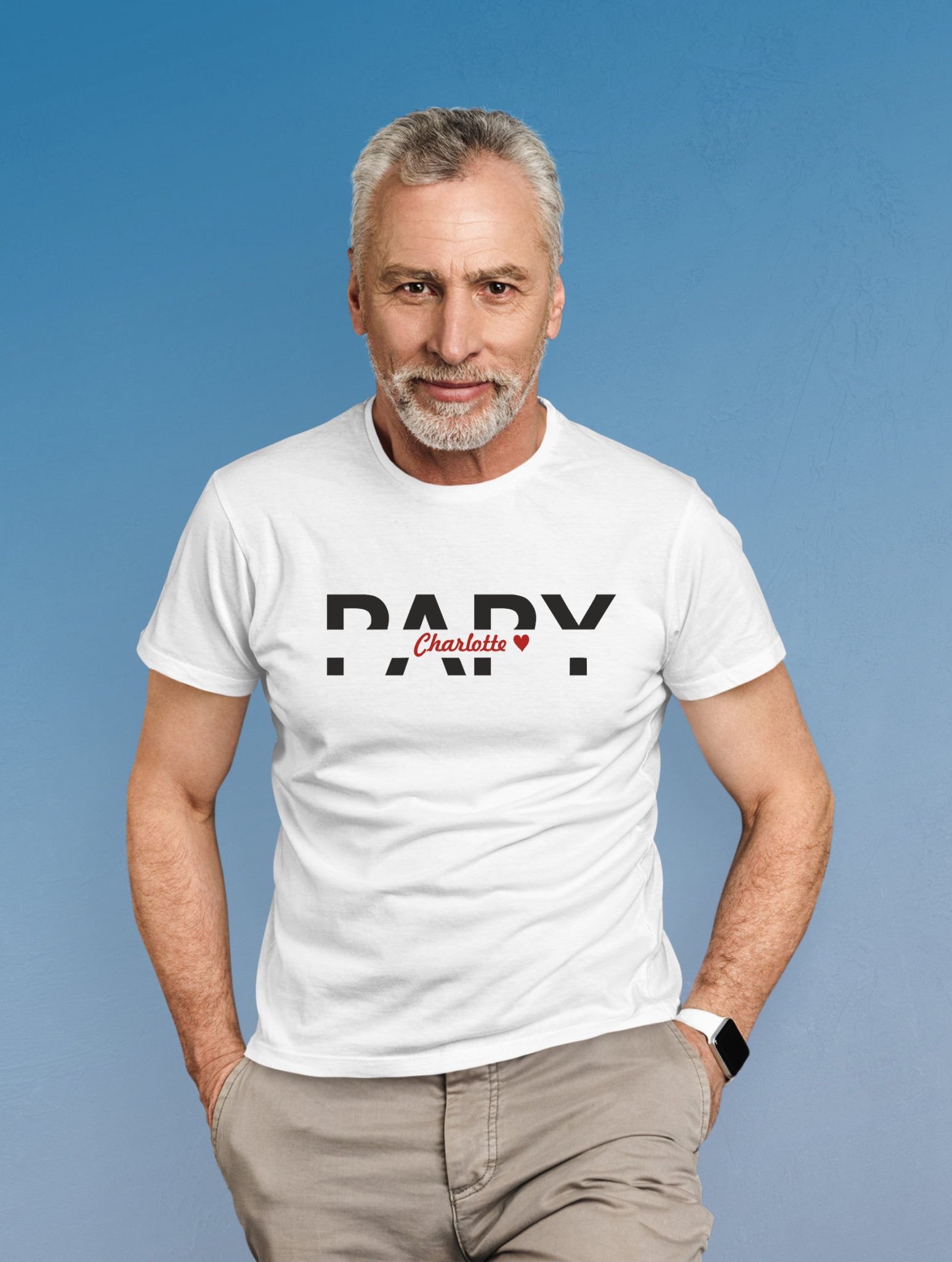 T-shirt personnalisé papy — anniversaire grand père