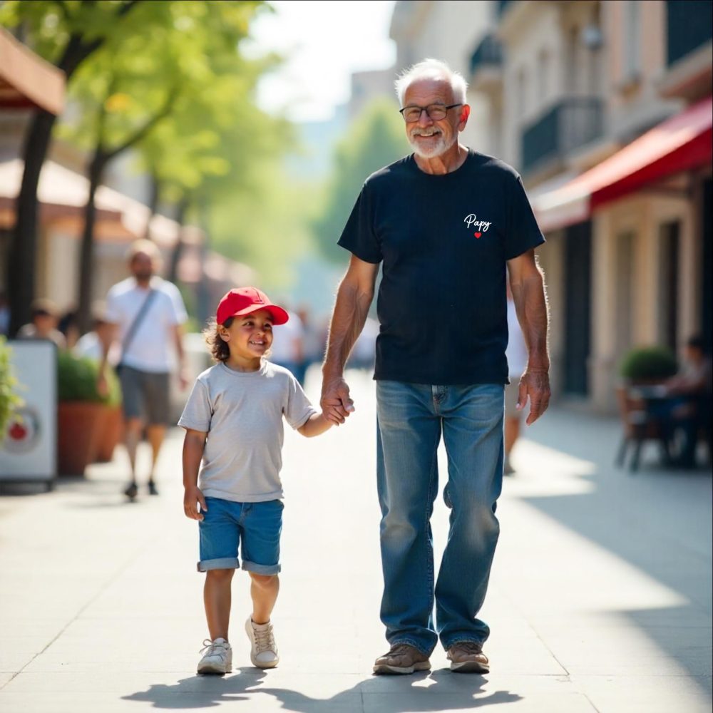 T-shirt personnalisé Papy - Fête des grands pères