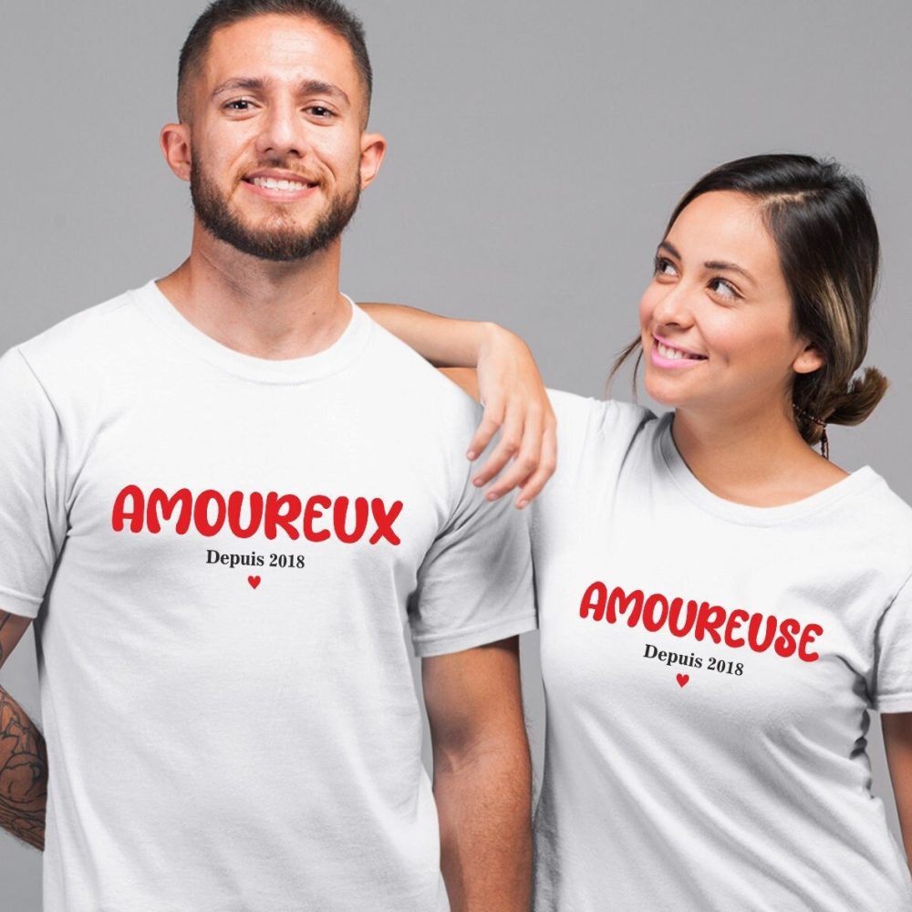 T-shirt personnalisé Saint Valentin