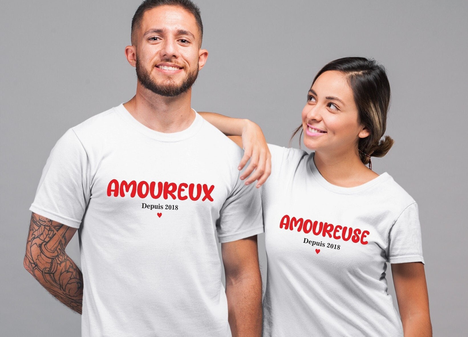 T-shirt personnalisé Saint Valentin
