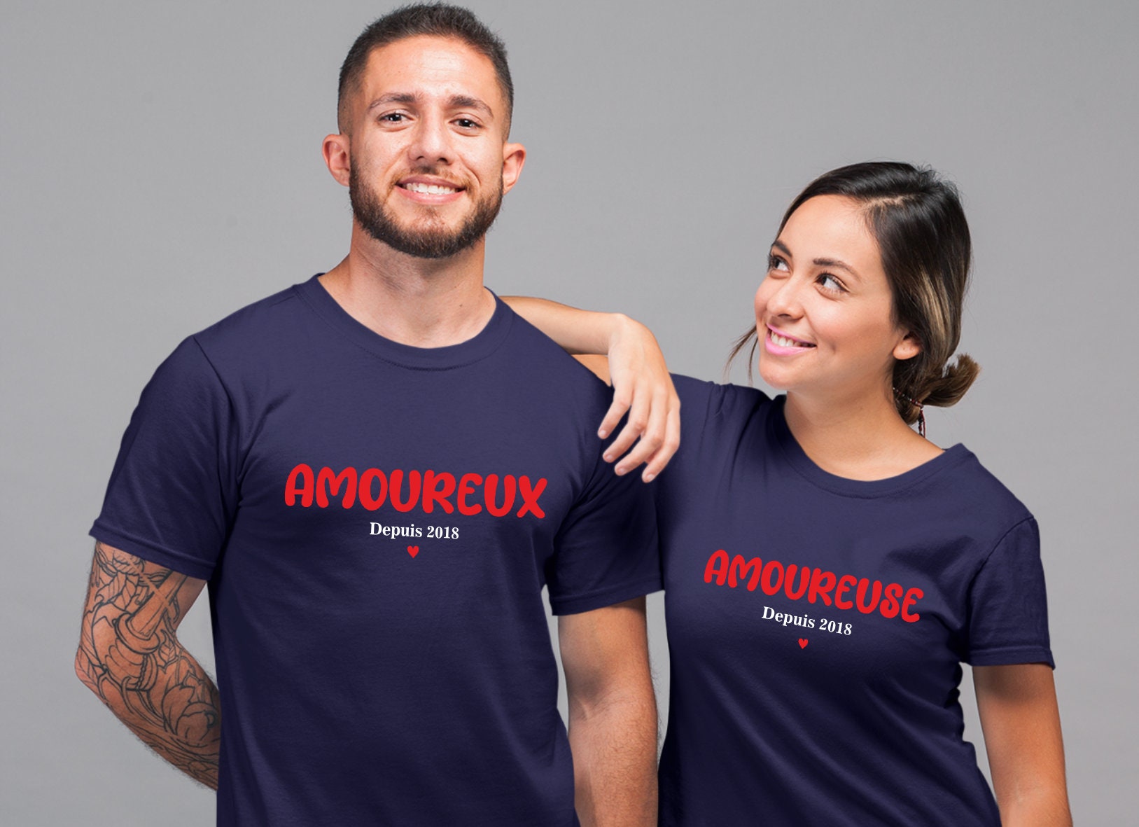 T-shirt personnalisé Saint Valentin — cadeau saint valentin