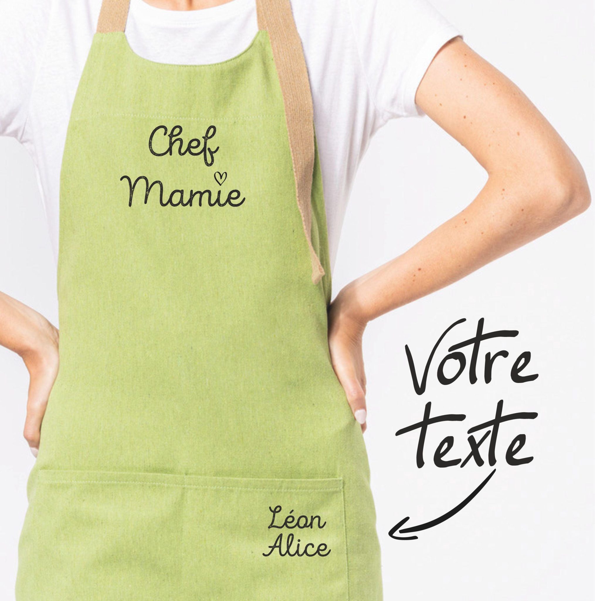Tablier à personnaliser — anniversaire mamie