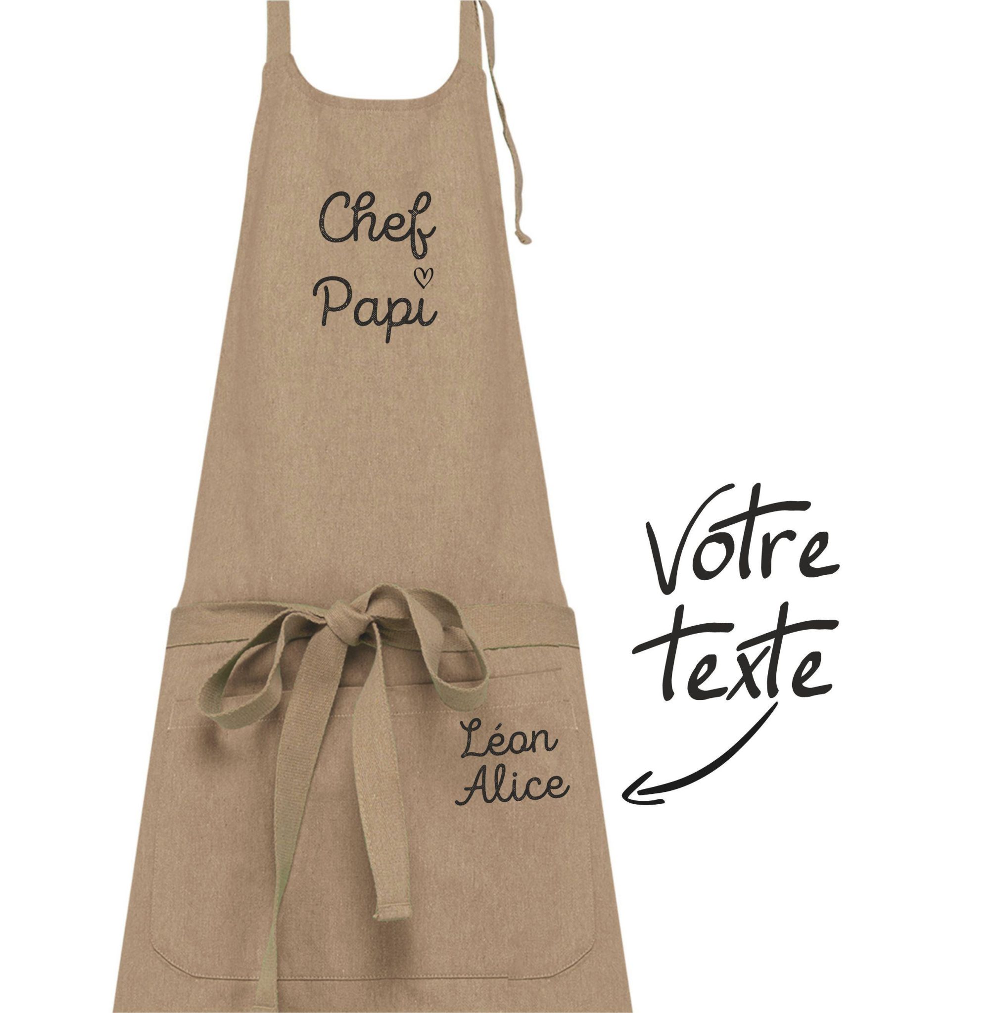 Tablier à personnaliser — cadeau à personnaliser papi