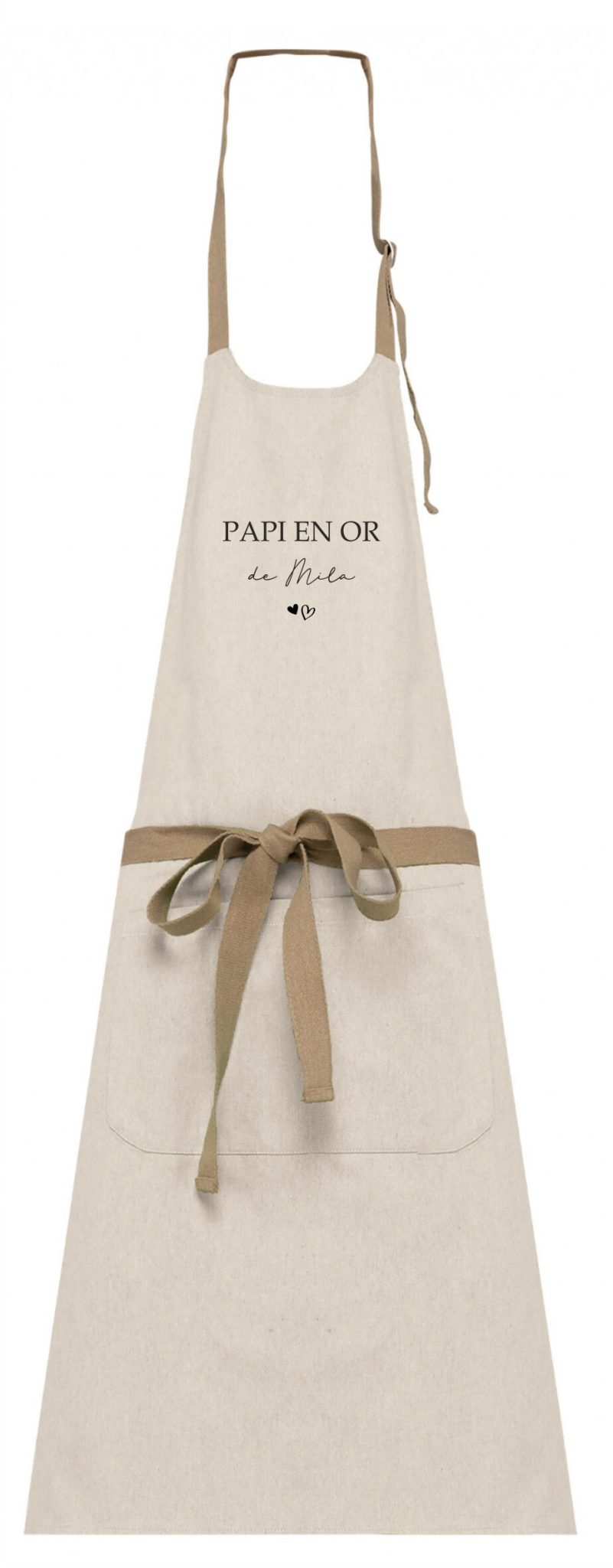 Tablier de cuisine personnalisé Mamie en or — cadeau fête grand-mère
