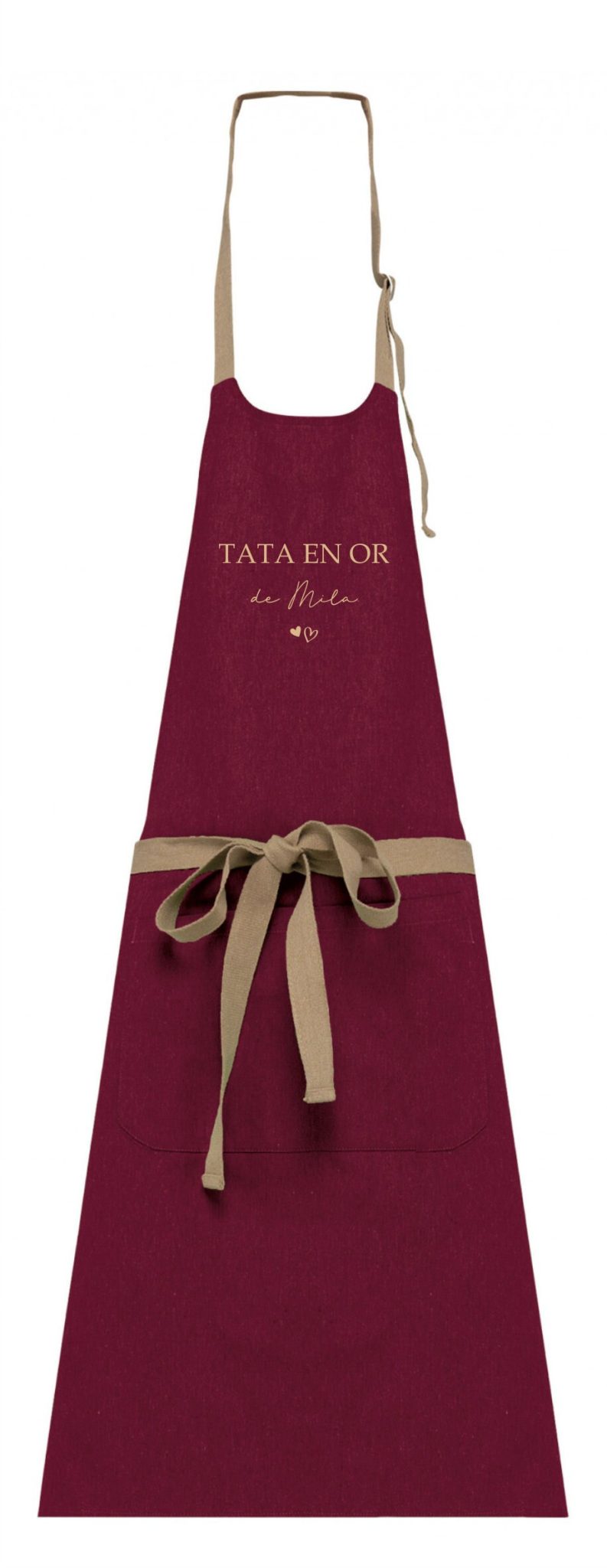 Tablier de cuisine personnalisé Mamie en or — cadeau mamie