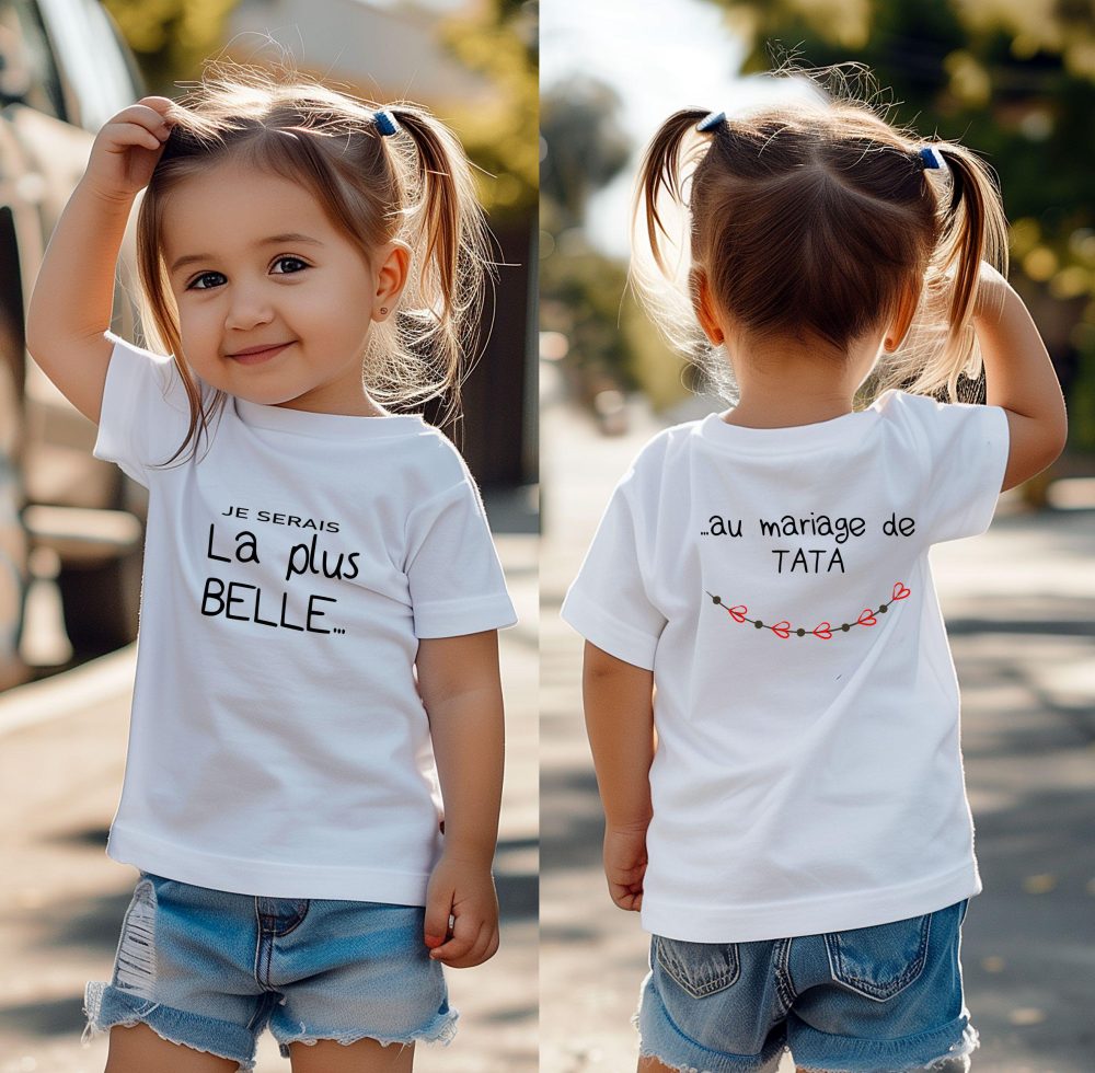 Tee-shirt annonce mariage — annonce mariage famille