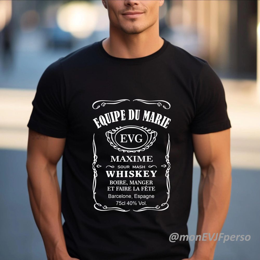 Tee-shirt EVG à personnaliser thème whisky