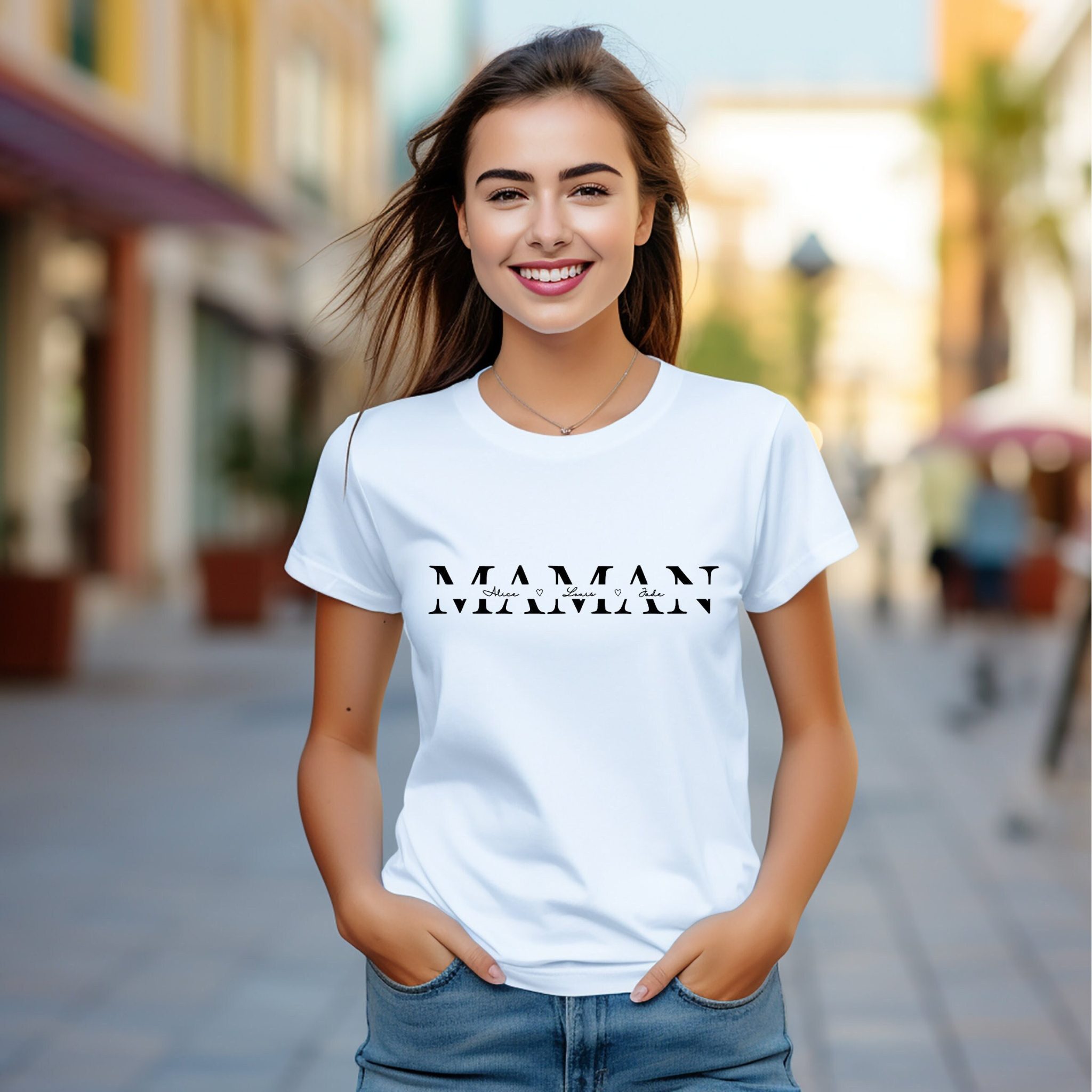 Tee-shirt maman personnalisé — cadeau anniv maman