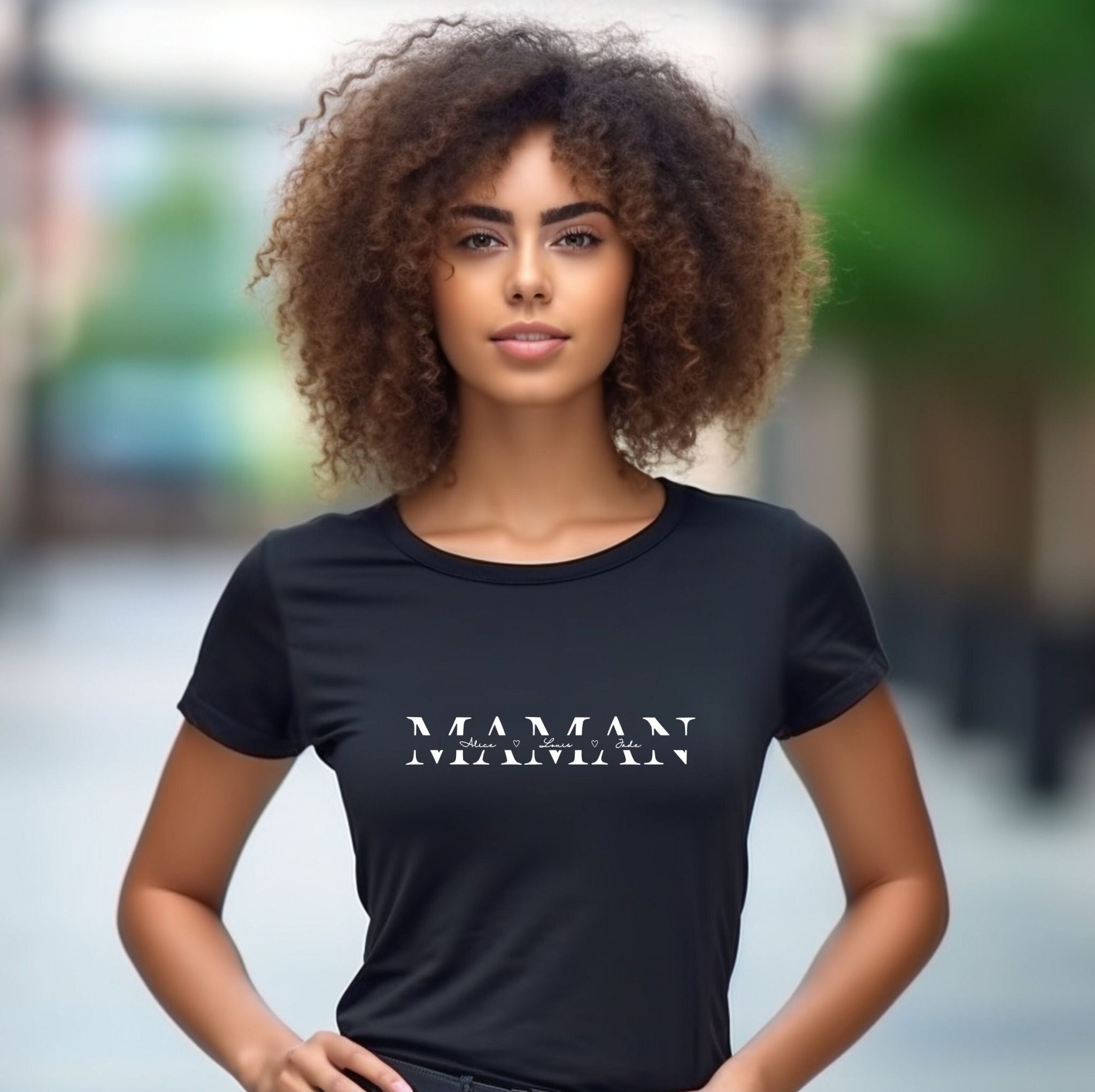 Tee-shirt maman personnalisé — cadeau enfant maman