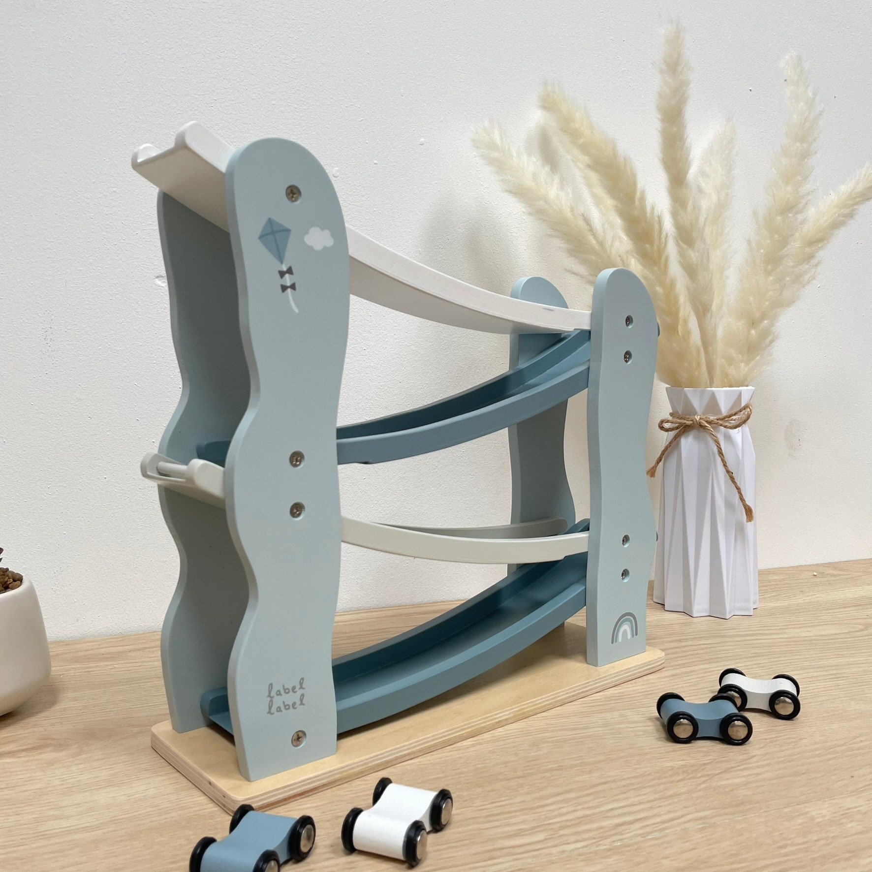Toboggan de Voiture en Bois pour enfant — cadeau anniv 12 mois