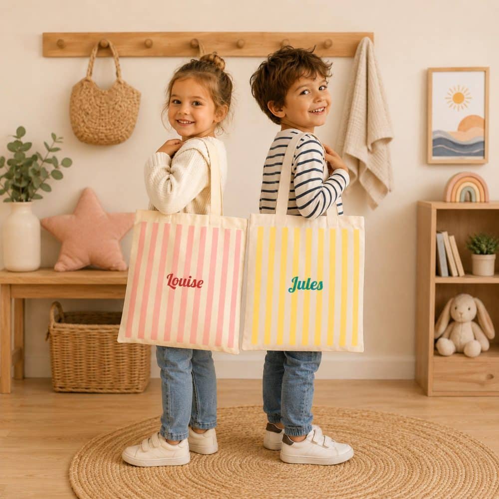 Tote bag enfant personnalisé prénom