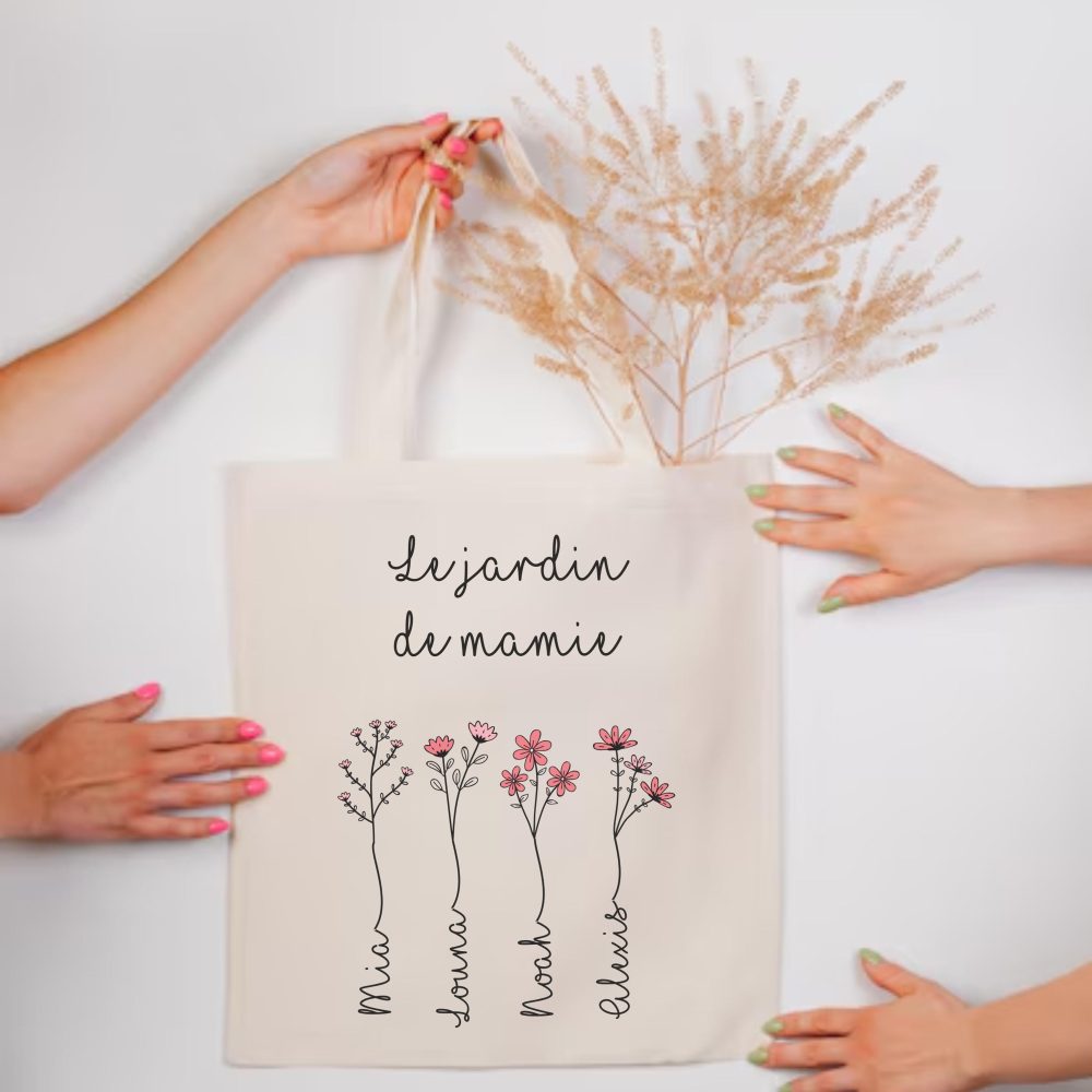 Totebag personnalisé  pour la fête des Grands-Mères