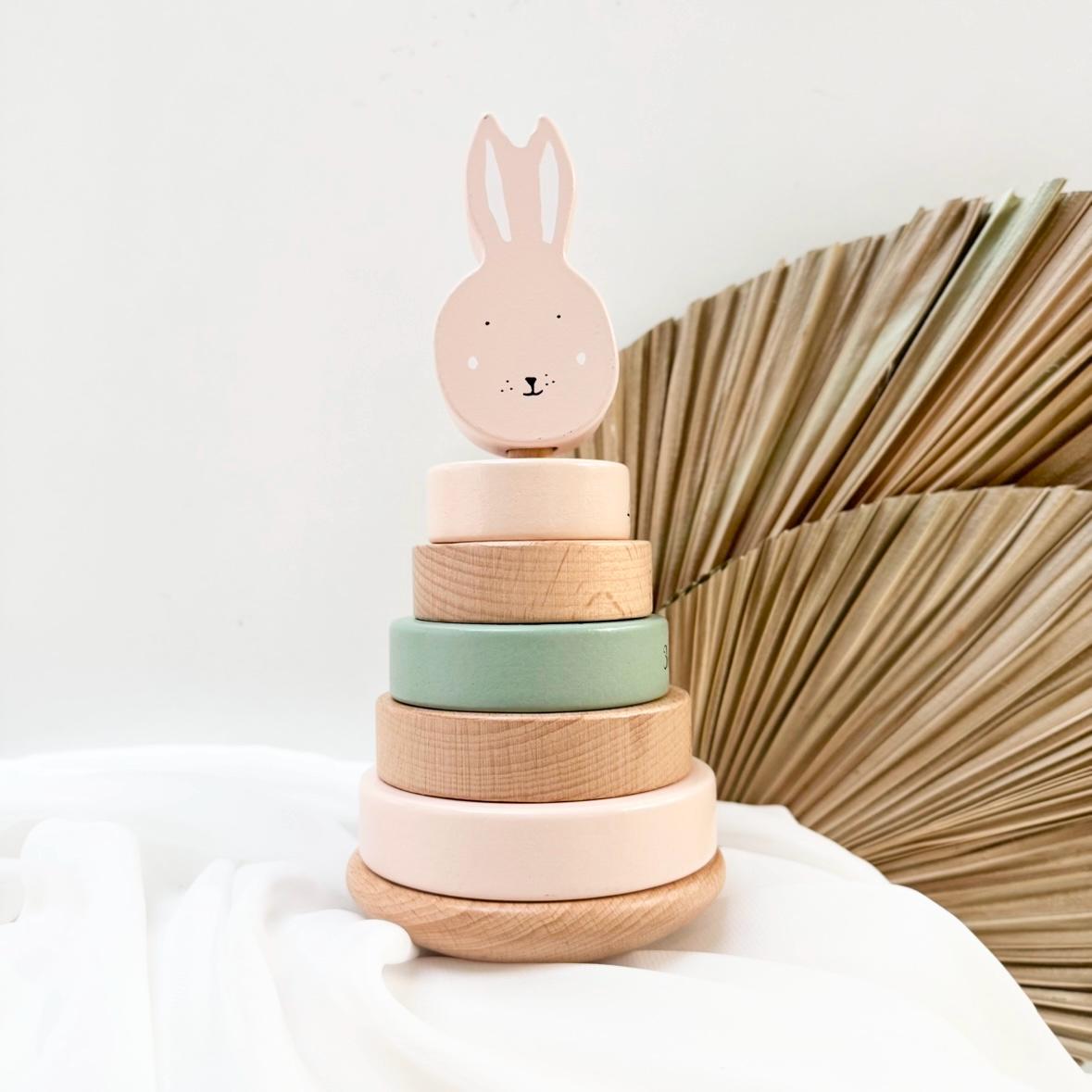Tour de naissance personnalisée Lapin — Cadeau bébé