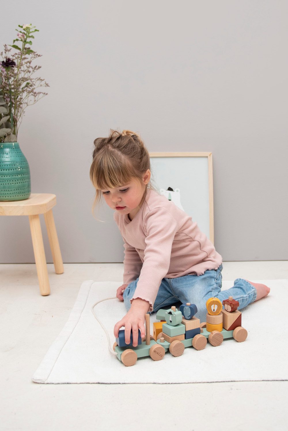 Train naissance à empiler — idée cadeau bébé