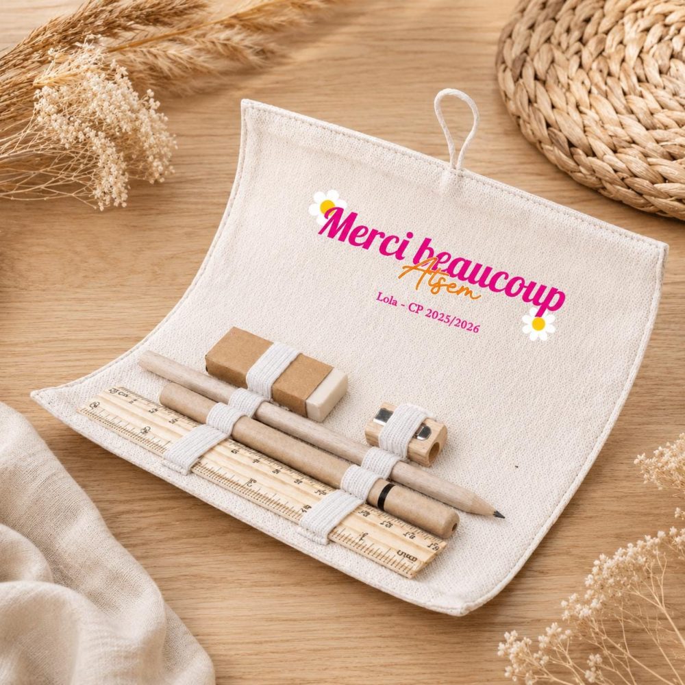 Trousse Atsem personnalisé cadeau fin