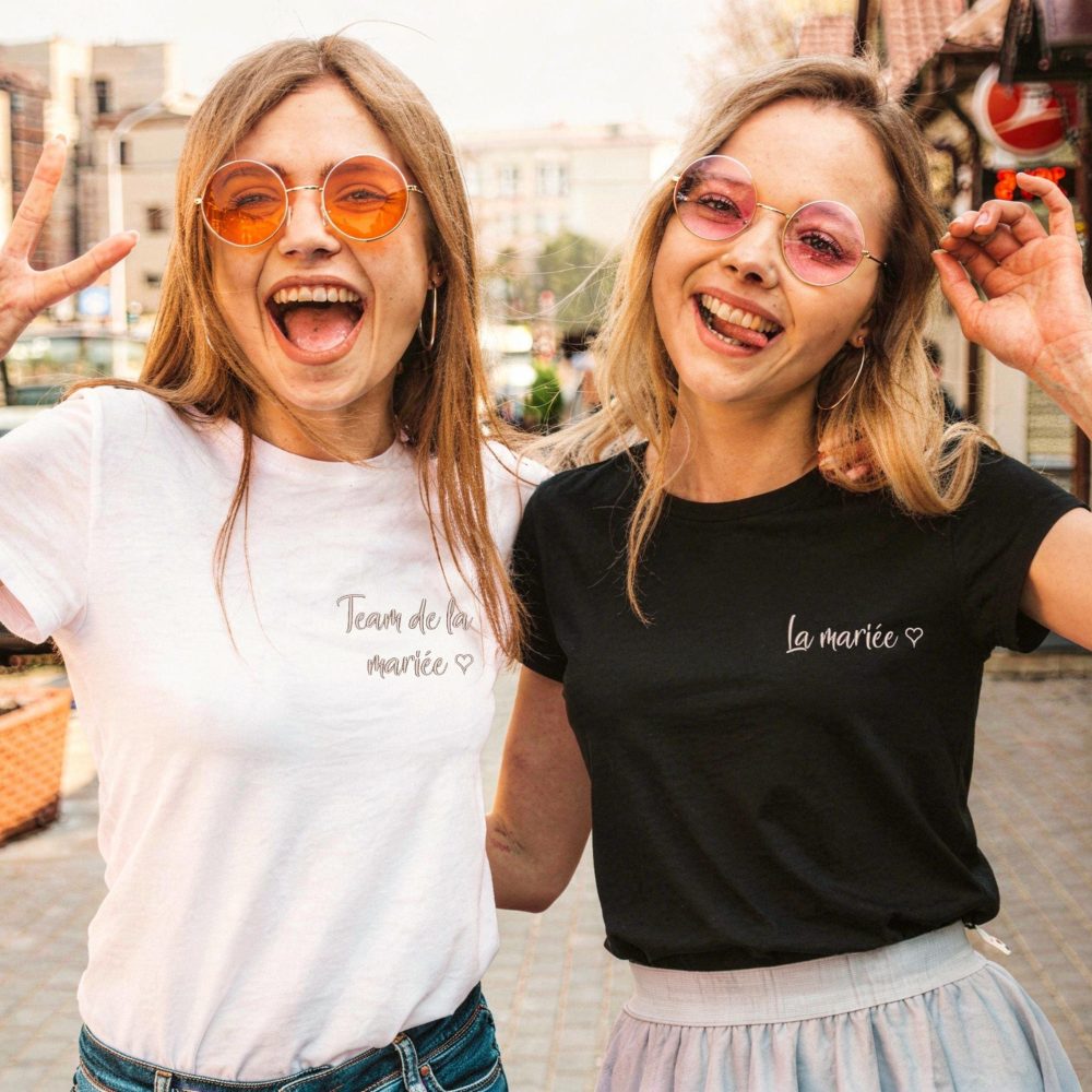 Tshirt EVJF brodé pour future mariée ou