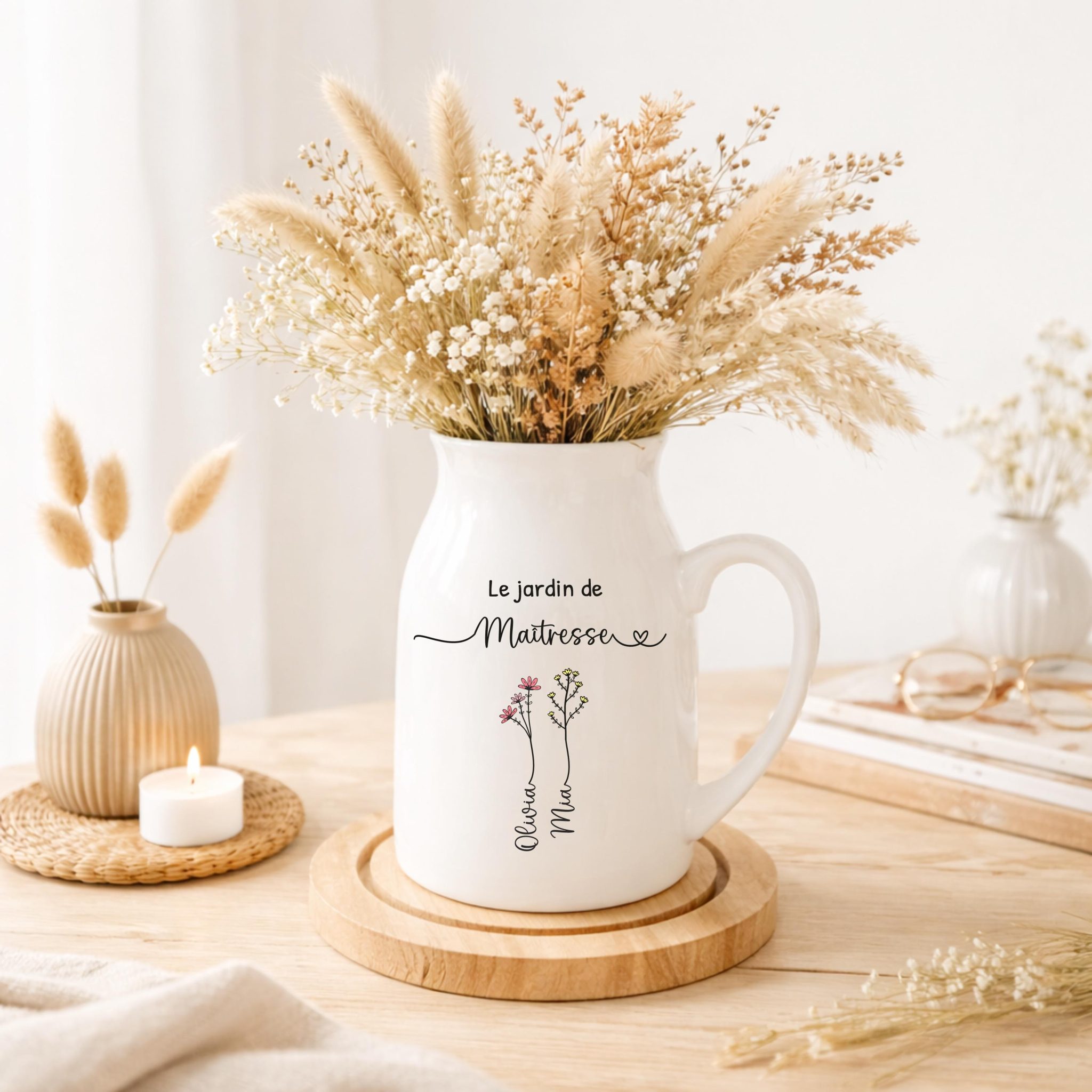 Vase personnalisé “Le jardin de Maîtresse”