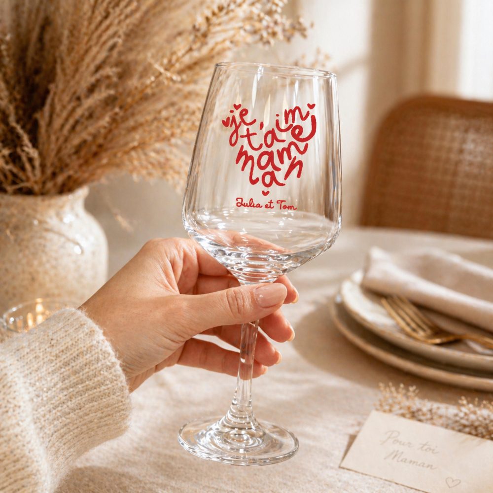 Verre à Vin fête des mères