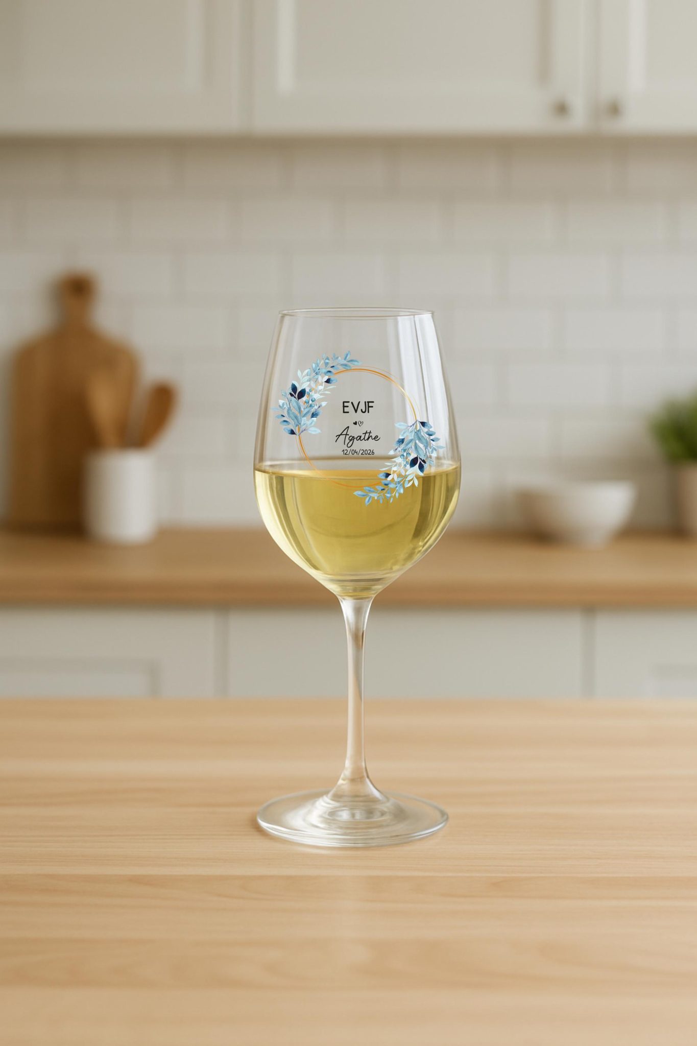 Verre EVJF personnalisé fleur — Team de la mariée