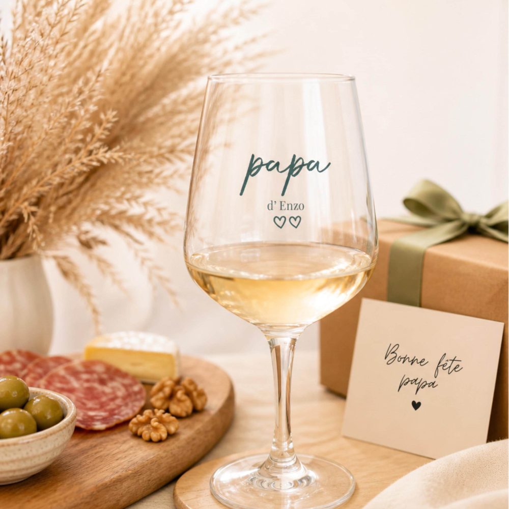 Verre fête des pères personnalisé