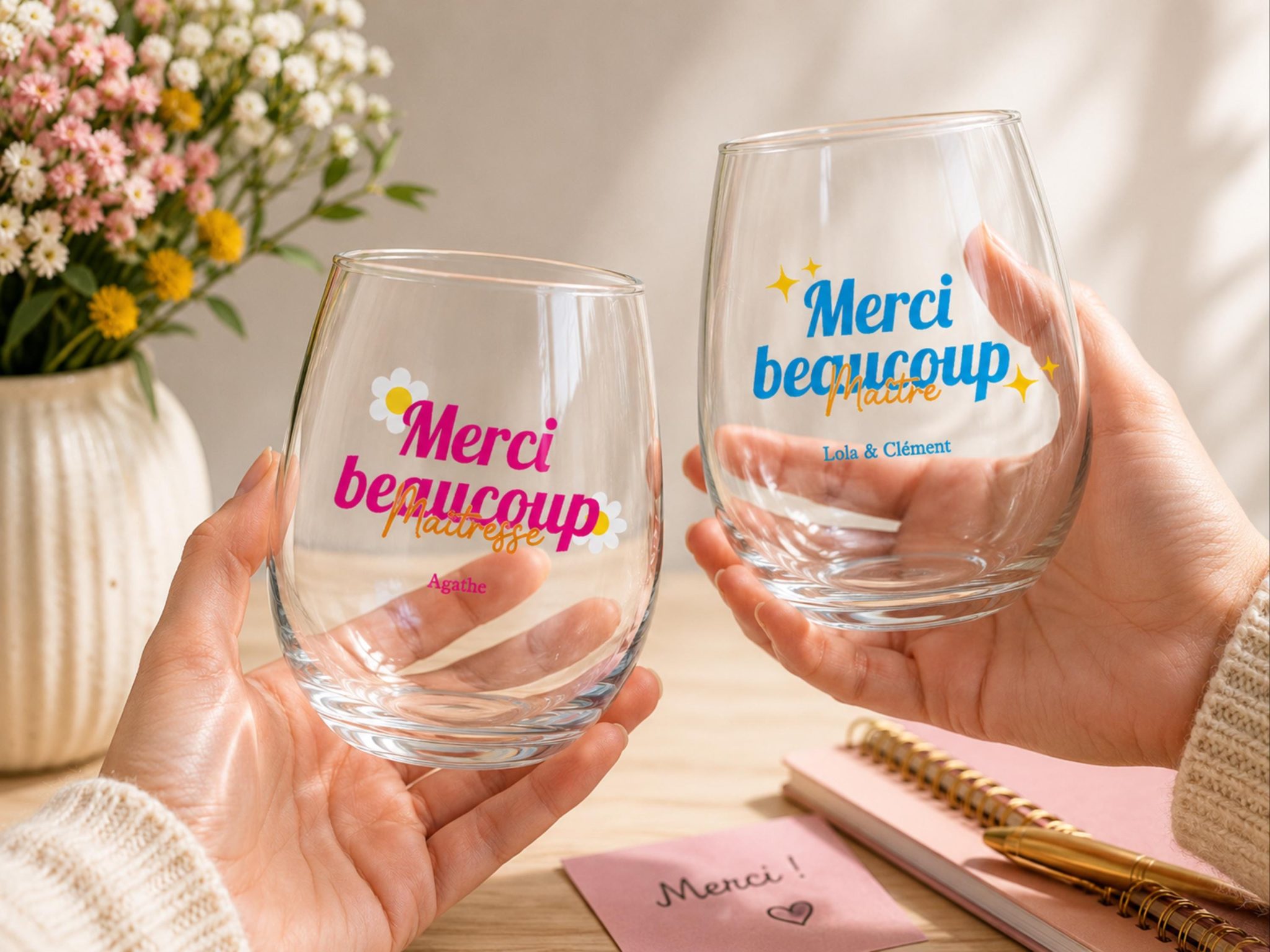 Verre Personnalisé Maîtresse Maître Cadeau
