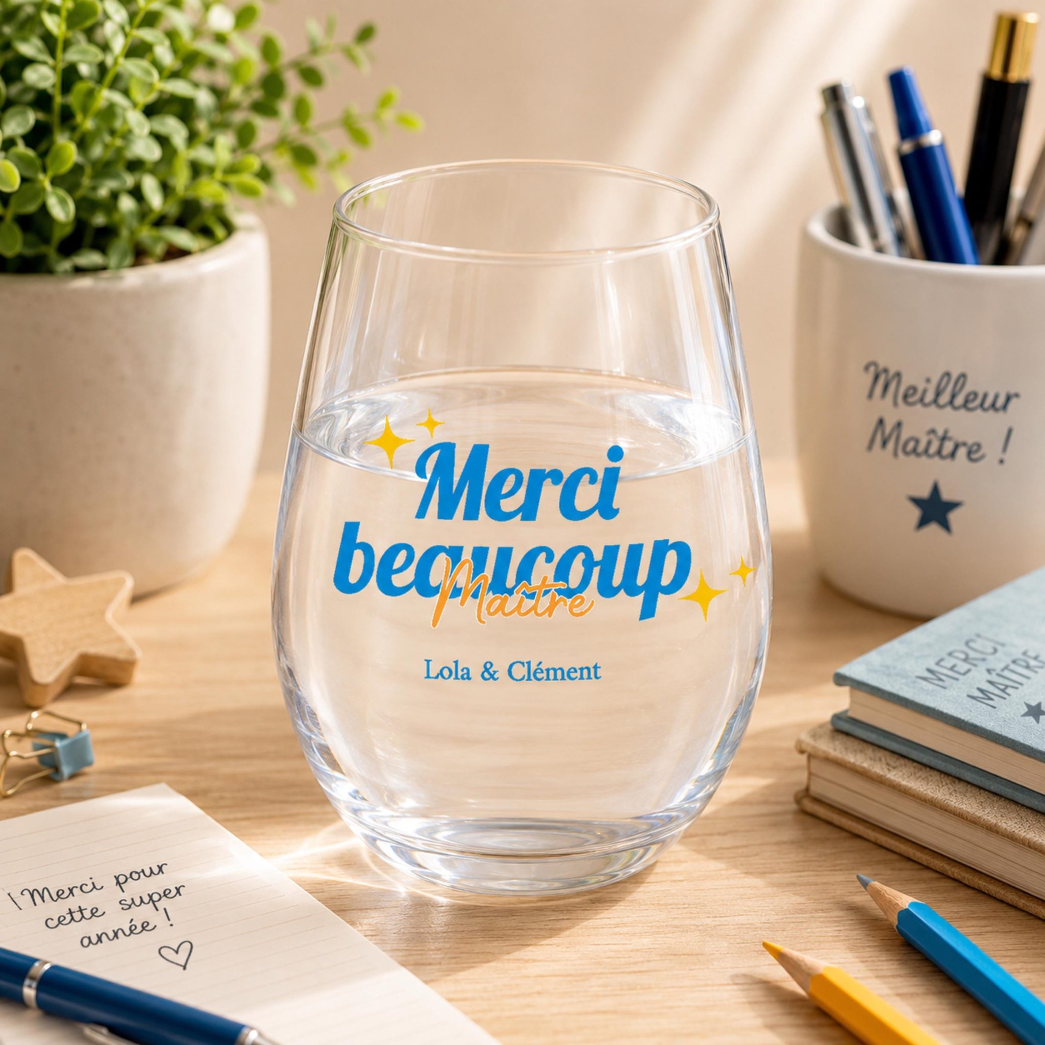 Verre Personnalisé Maîtresse Maître Cadeau — cadeau maître