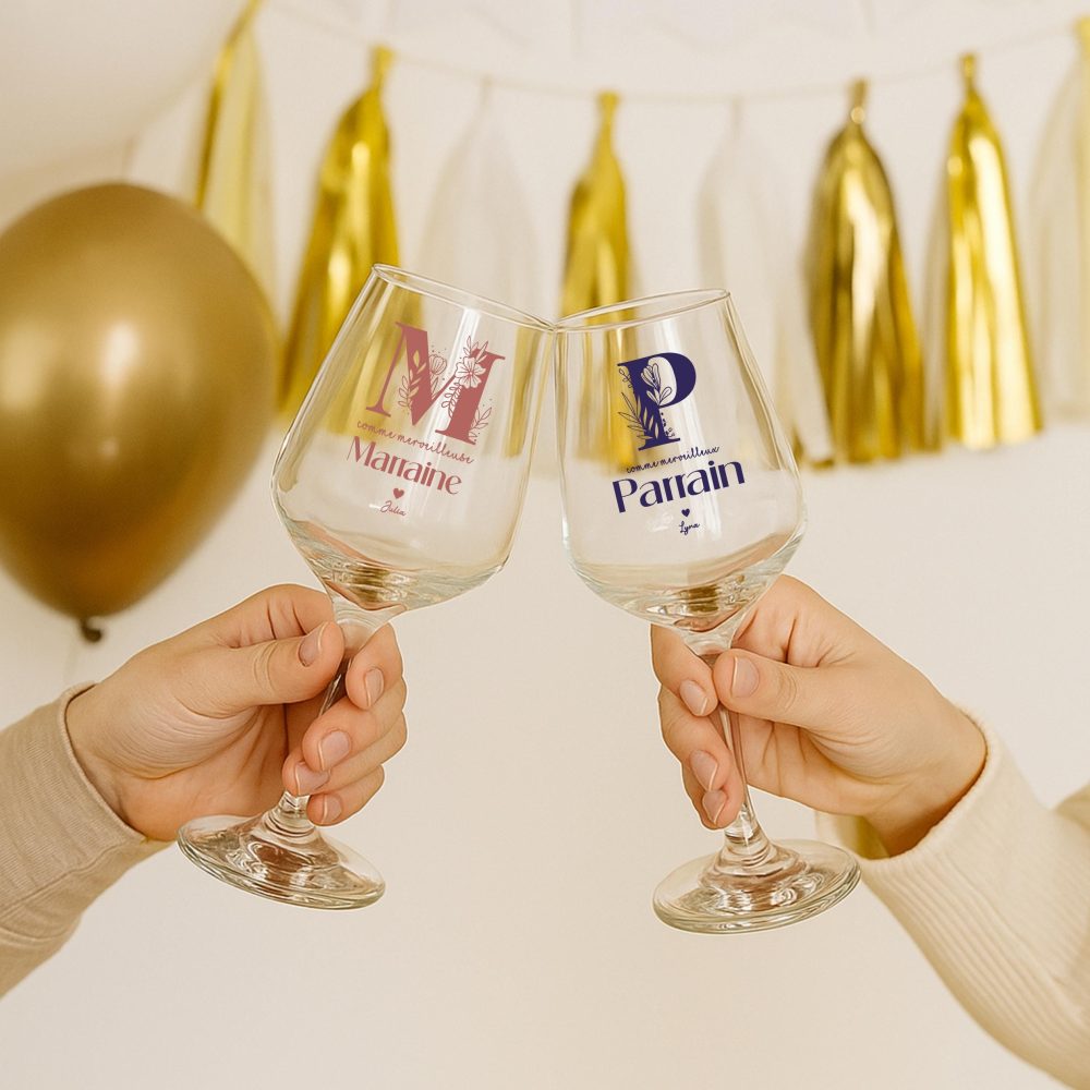 Verre personnalisé Parrain/Marraine